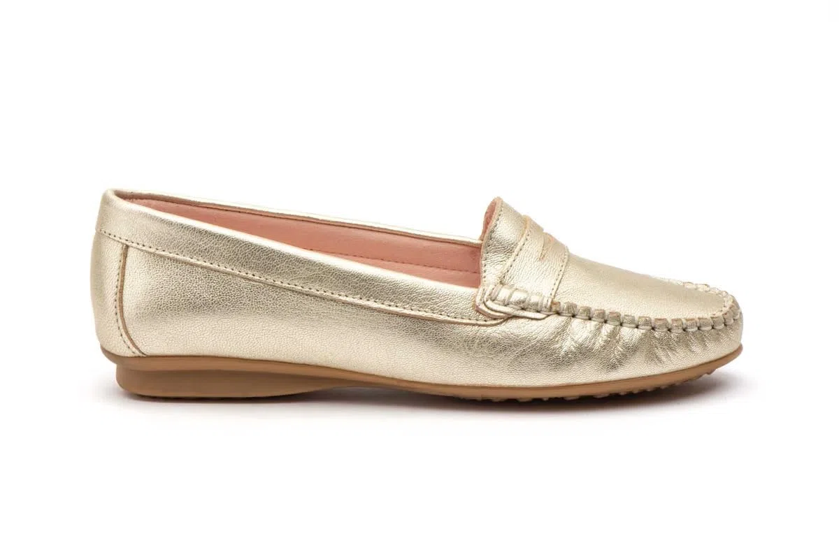 Mocasines de Piel Suaves para Mujer, Suela de Goma, Flexible, Antideslizante.