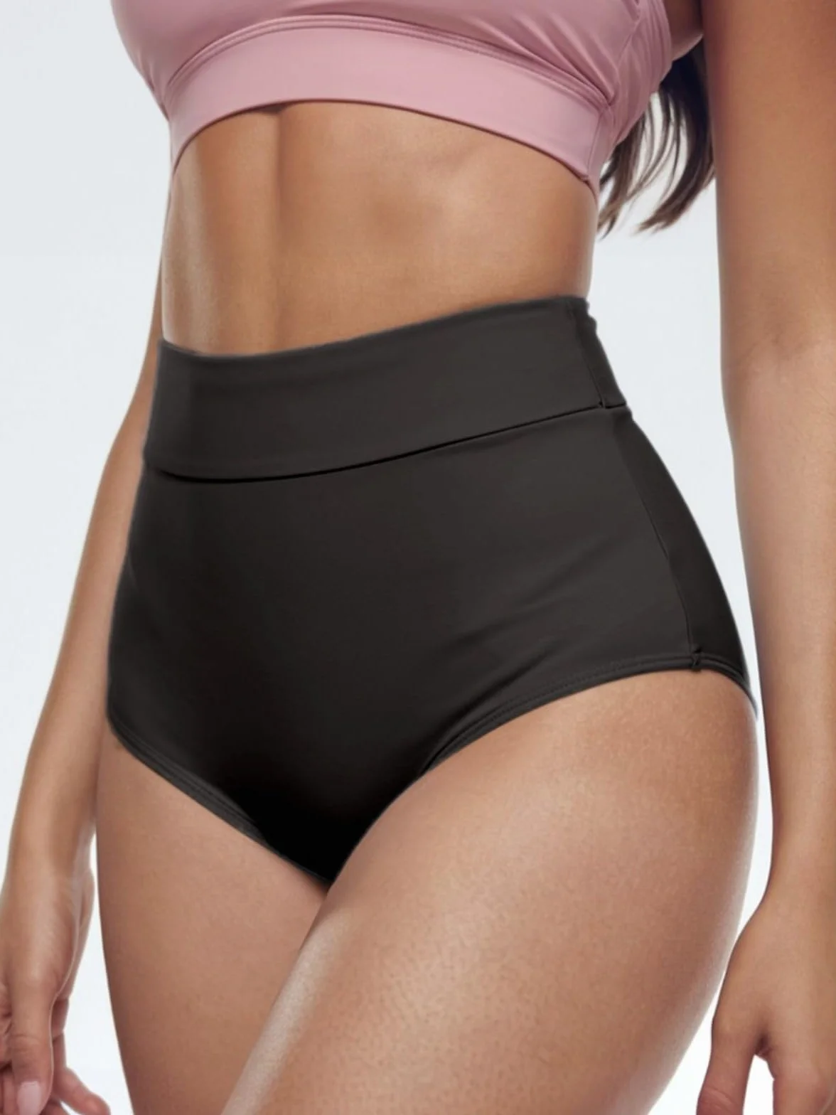 Pantalones cortos de yoga para mujer cintura alta espalda en V levantamiento de glúteos elastano
