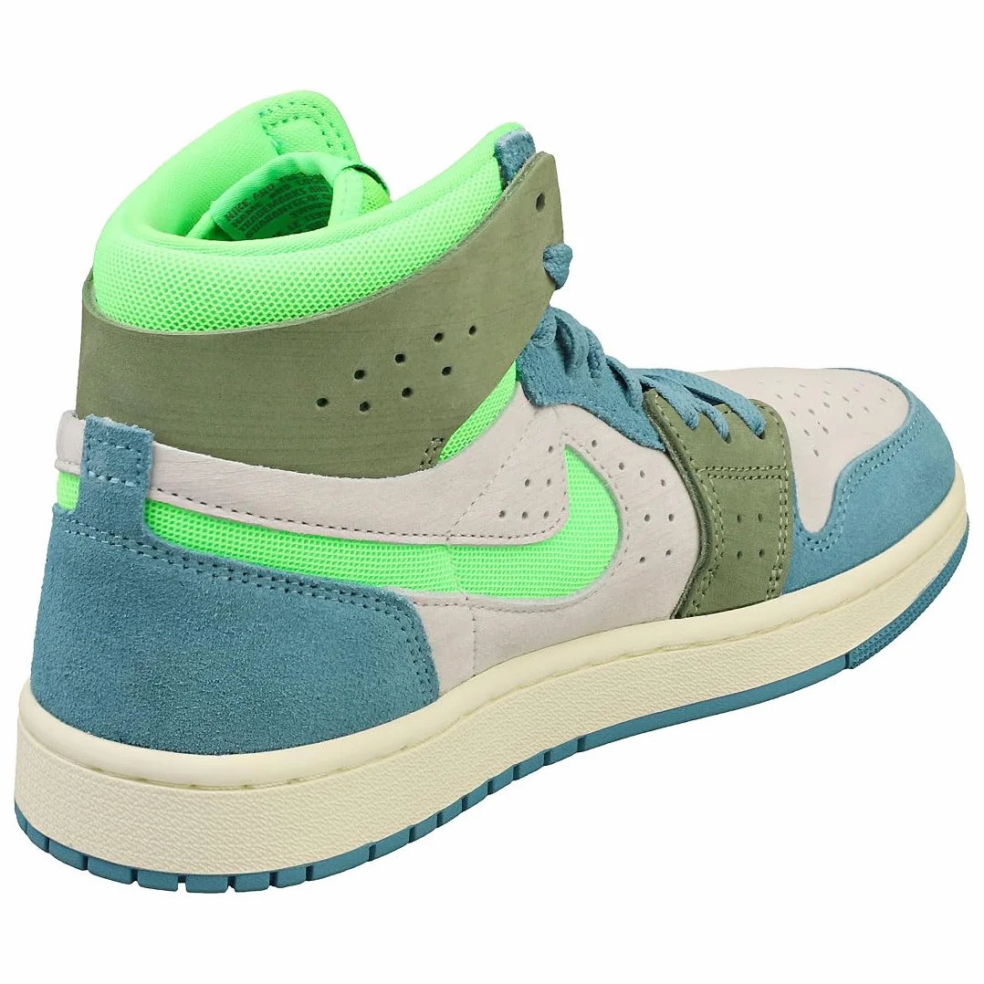 Nike Air Jordan 1 Mid Zoom CMFT 2 Cerulean OilGreen