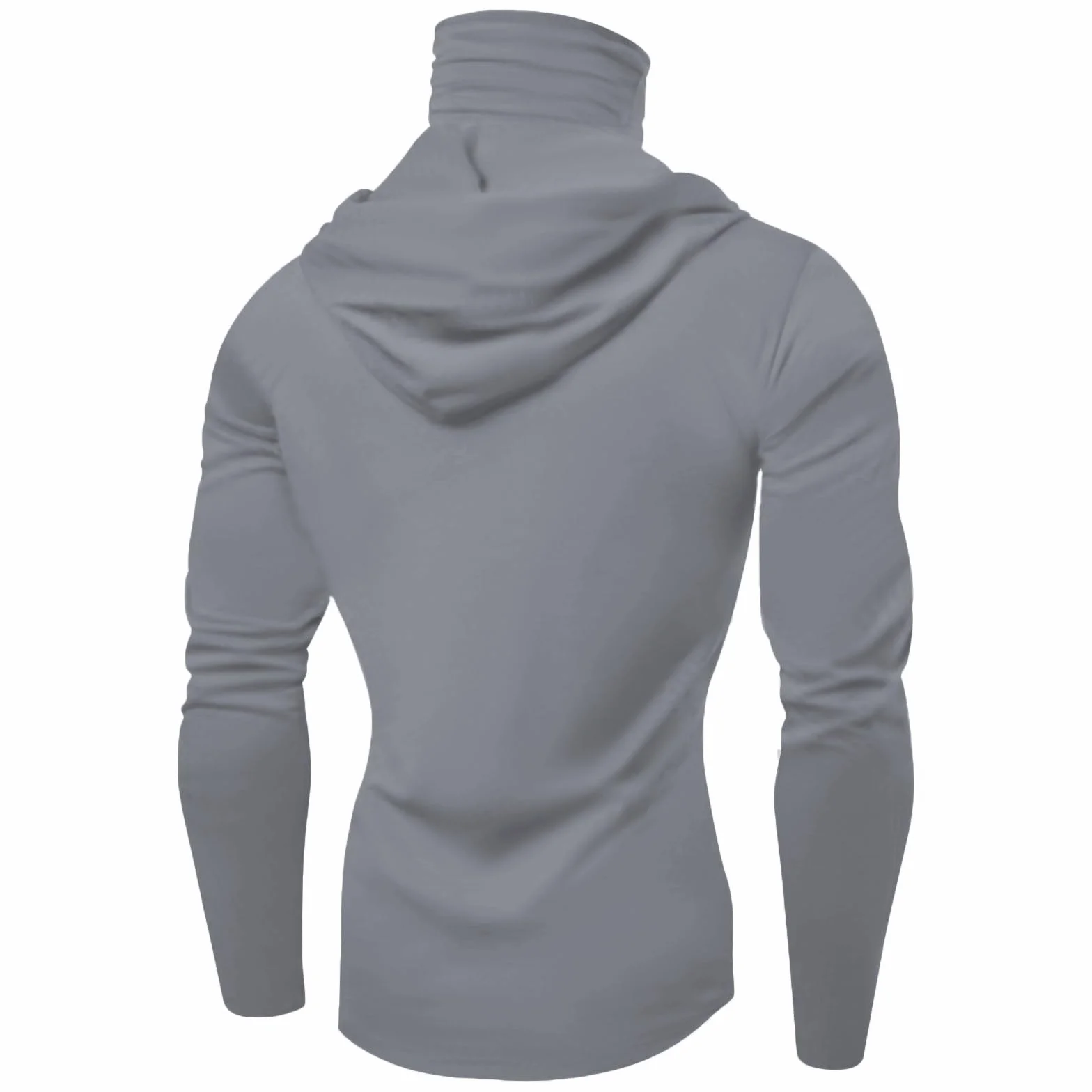 MOKBAY Camiseta Proteccion Solar Hombre Outdoor UV con Capucha Manga Larga Deporte Gimnasio Running Surf Montaña UPF 50 Camisetas