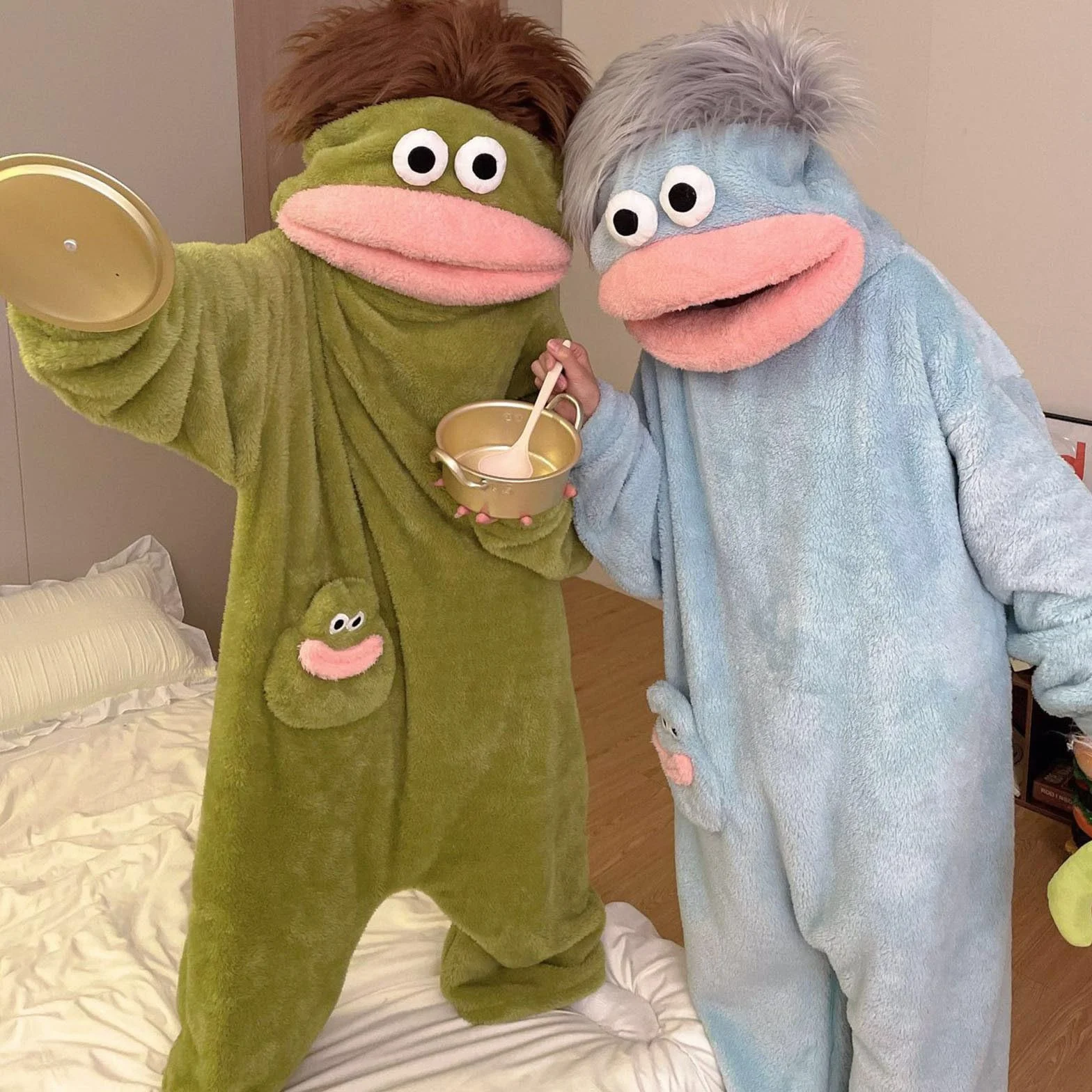 Pijama Monos Cosplay Traje con Capucha Cuerpo Completo para Adultos Fiesta