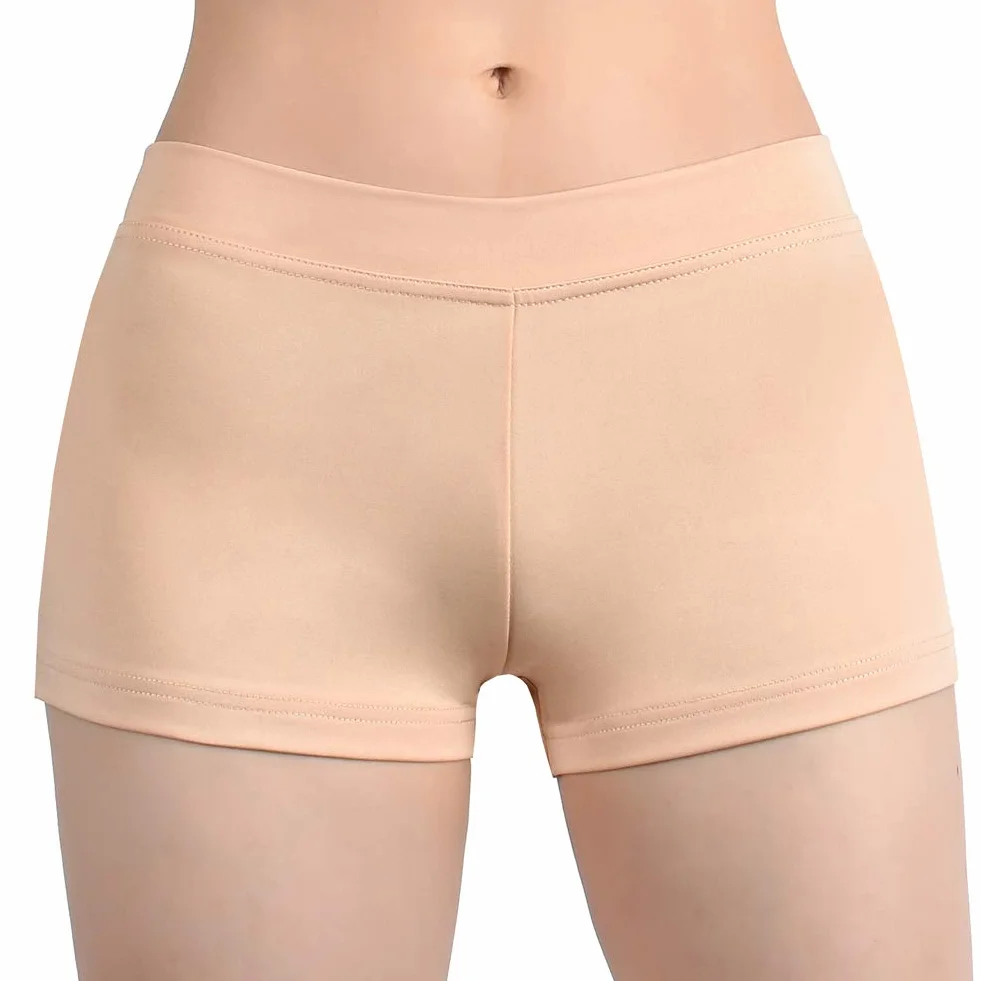 SUPRNOWA Pantalones cortos de baile de elastano para niñas y mujeres