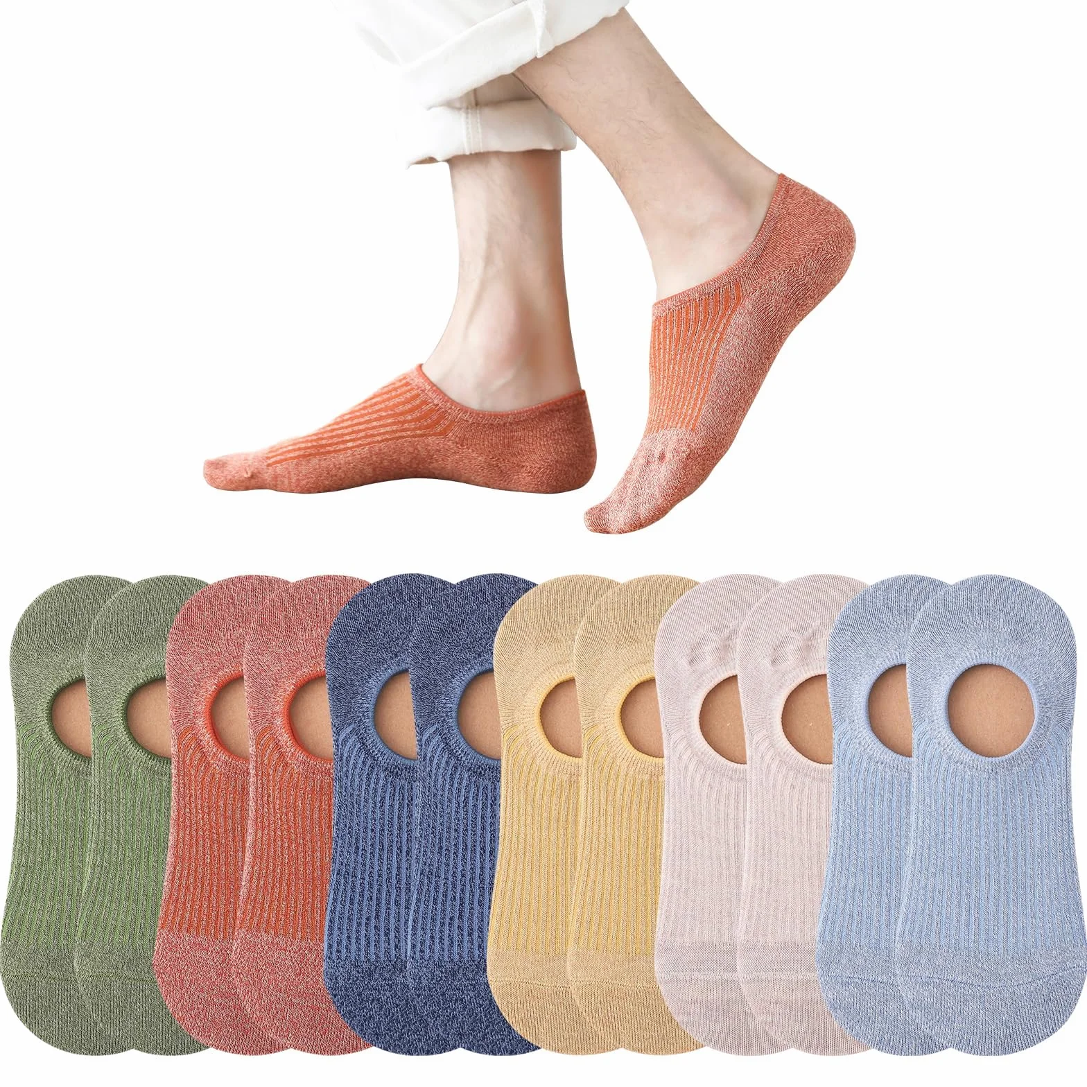 Calcetines invisibles y forros para hombres y mujeres, calcetines tobilleros de corte bajo para zapatillas deportivas o zapatos informales