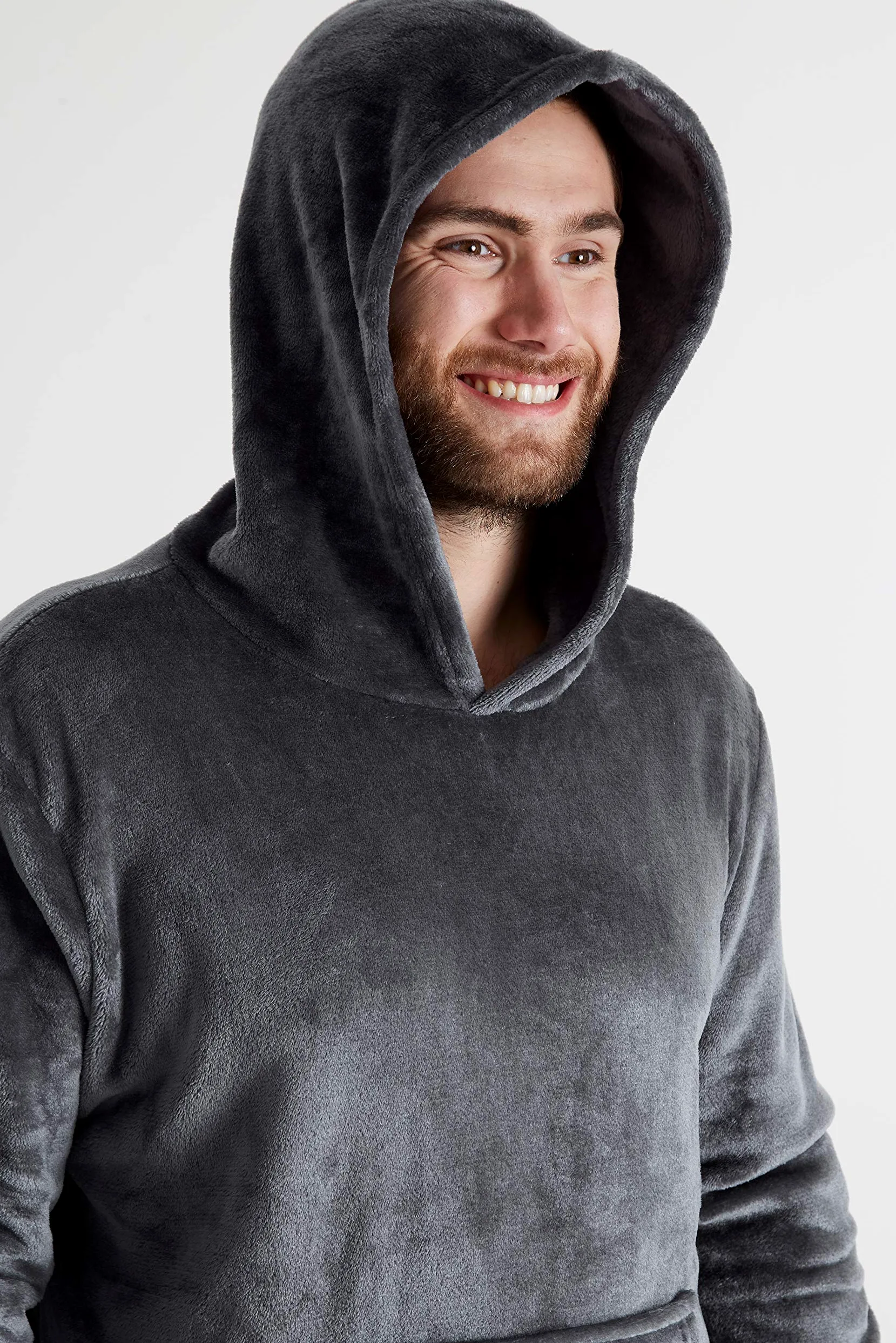 CityComfort Pijamas Hombre, Pijamas Hombre Invierno Suaves, Pijamas Hombre Forro Polar Sudadera con Capucha y Pantalon, Regalos para Hombres