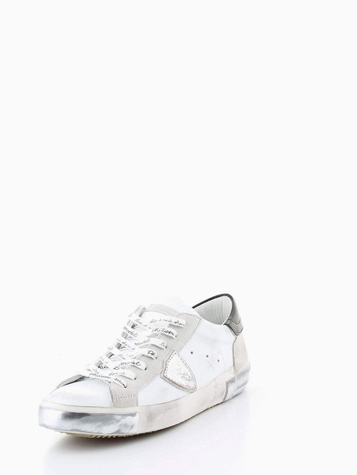 Philippe Model Hombre Prsx Zapatillas Blanc - Argent