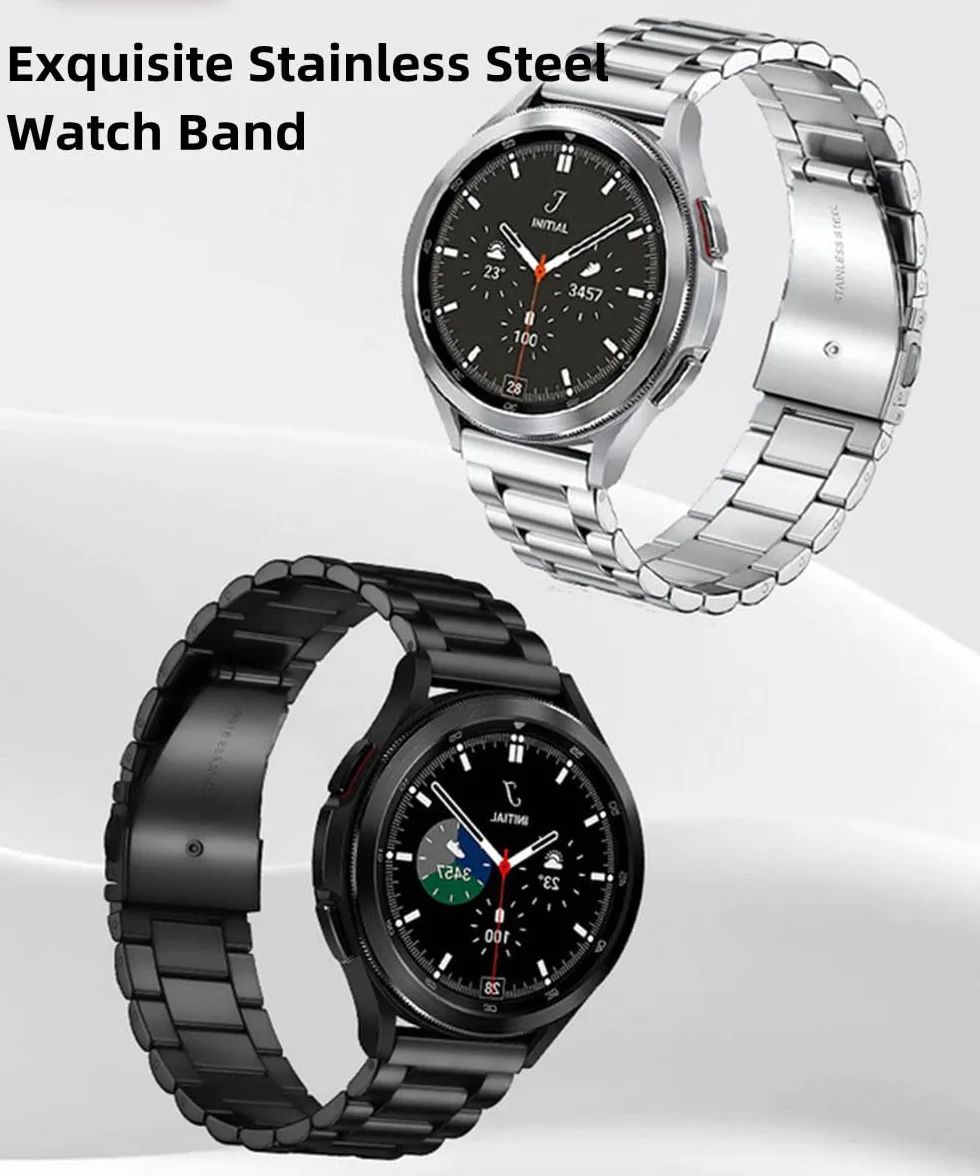 Correa de Reloj Acero Inoxidable Metal Correa Pulsera de Metal 18mm 20mm 21mm 22mm 24mm con Liberación Rápida Correa inteligente Para Hombres y Mujeres