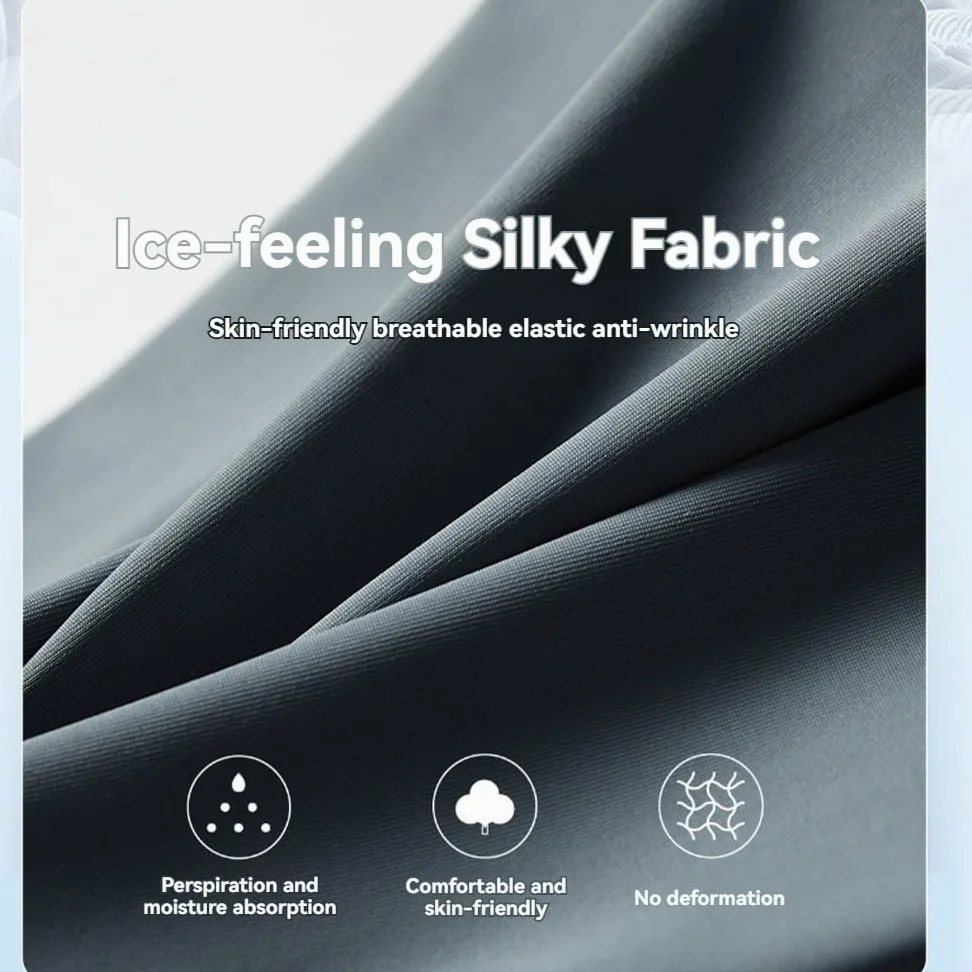 Camisetas de protección solar para hombre, protección contra erupciones finas UPF 50, hilo de seda de hielo, traje de pesca anti-UV, verano