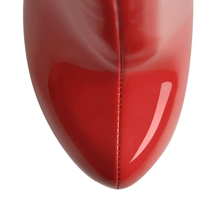 Botas de tacón alto para mujer, botas largas sobre la rodilla Stilettos con hebillas
