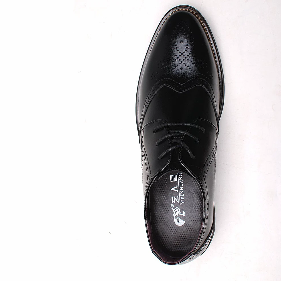 ANUFER Hombres Inteligente Punta Puntiaguda Zapatos de Vestir con Cordones Formal Negocios Boda Brogues