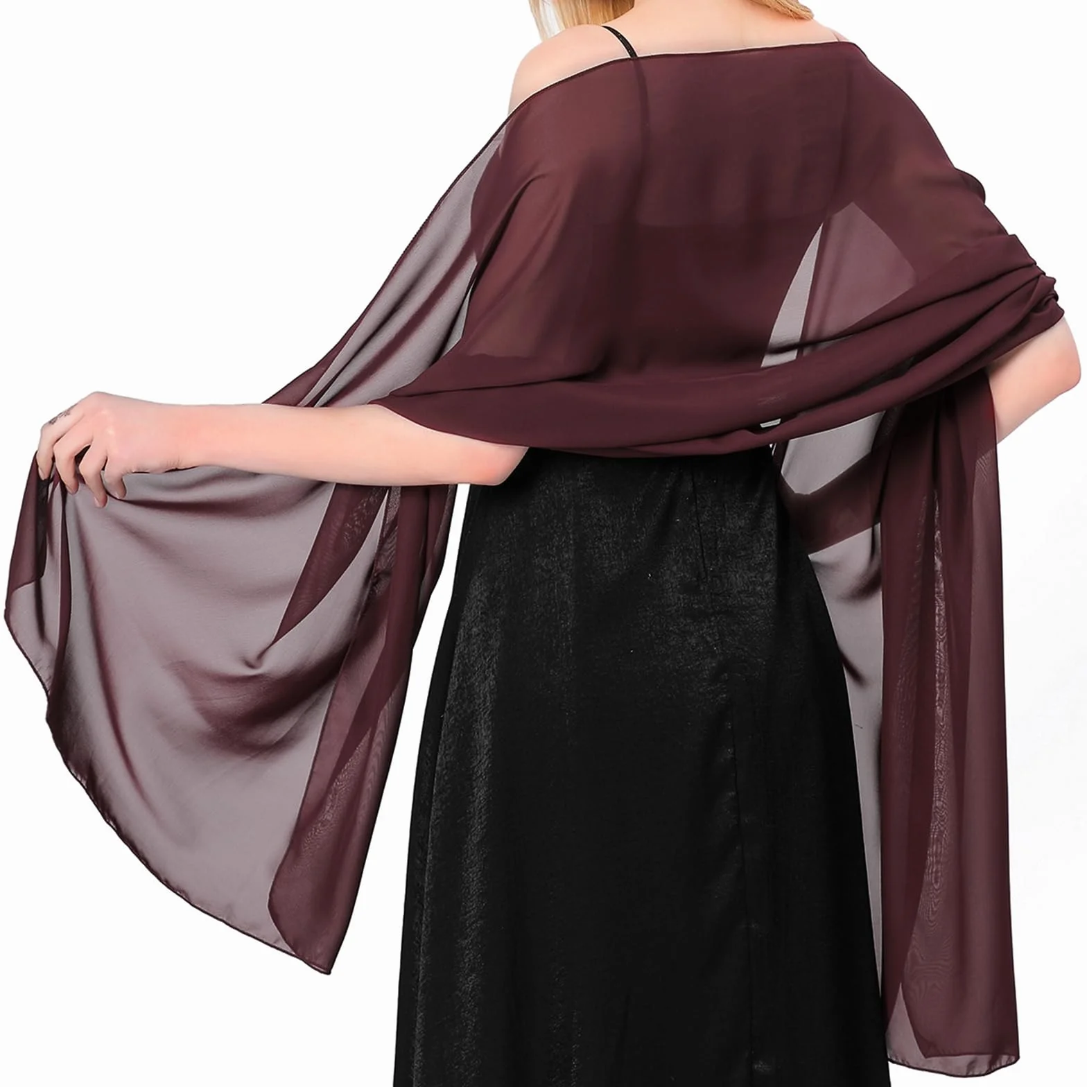Chal Seda Chiffon Mujer Bufanda Pañuelo Moda Boda Fiesta