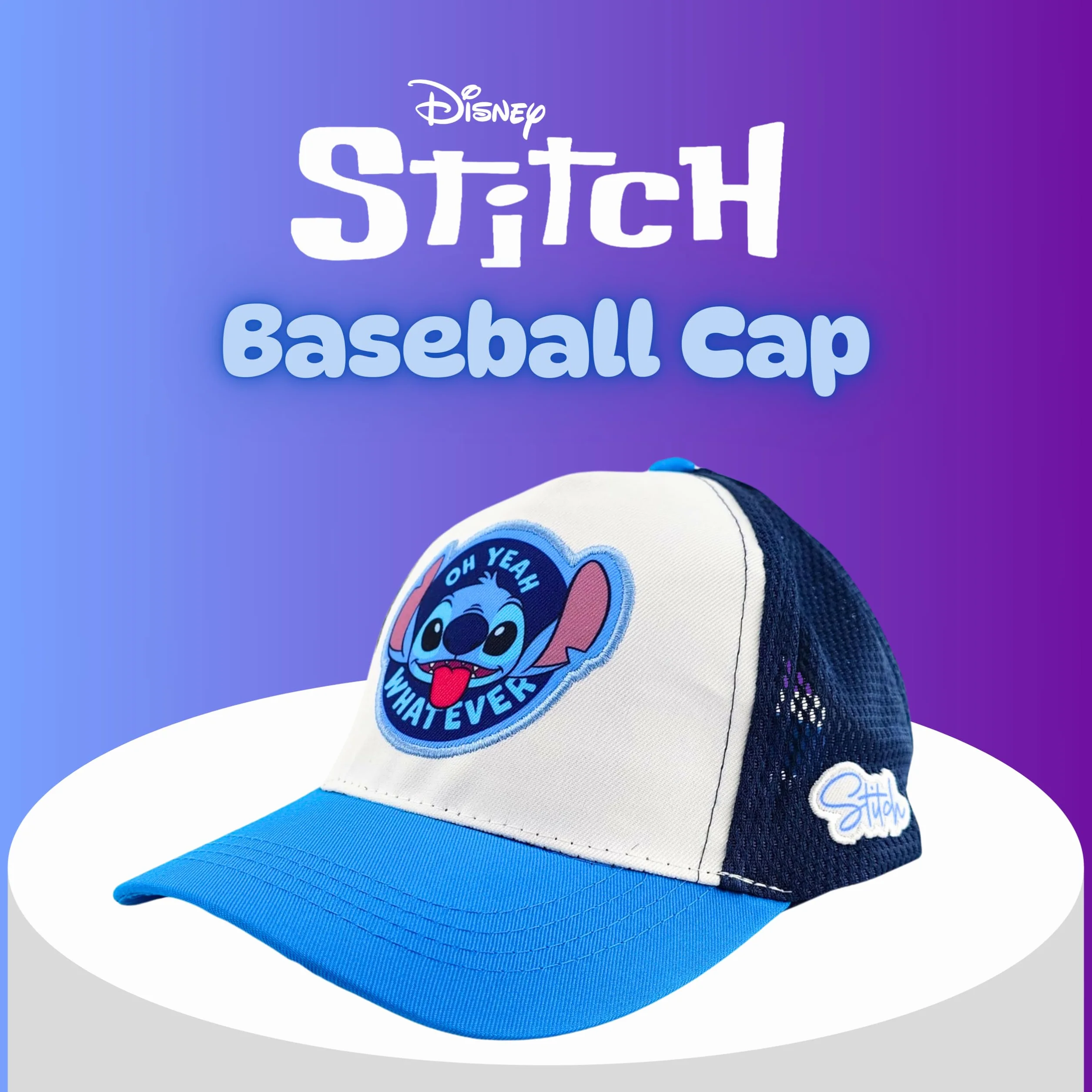 Disney Stitch Gorro para Niñas, Diseño Stitch y Angel Gorra de Beisbol Gorra de Verano Infantil, Regalo para Niñas y Adolescentes