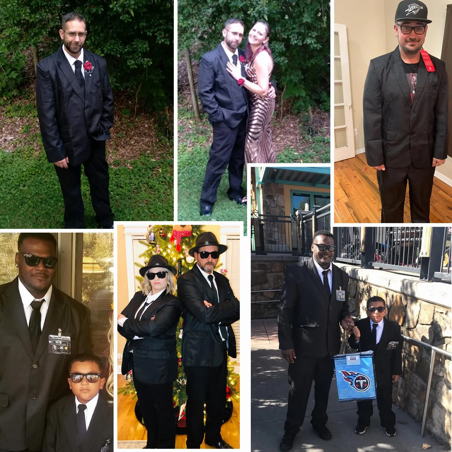 Traje de Fiesta para Hombre, Color sólido, Traje de Ocio para Fiesta de Halloween con Corbata y Pantalones
