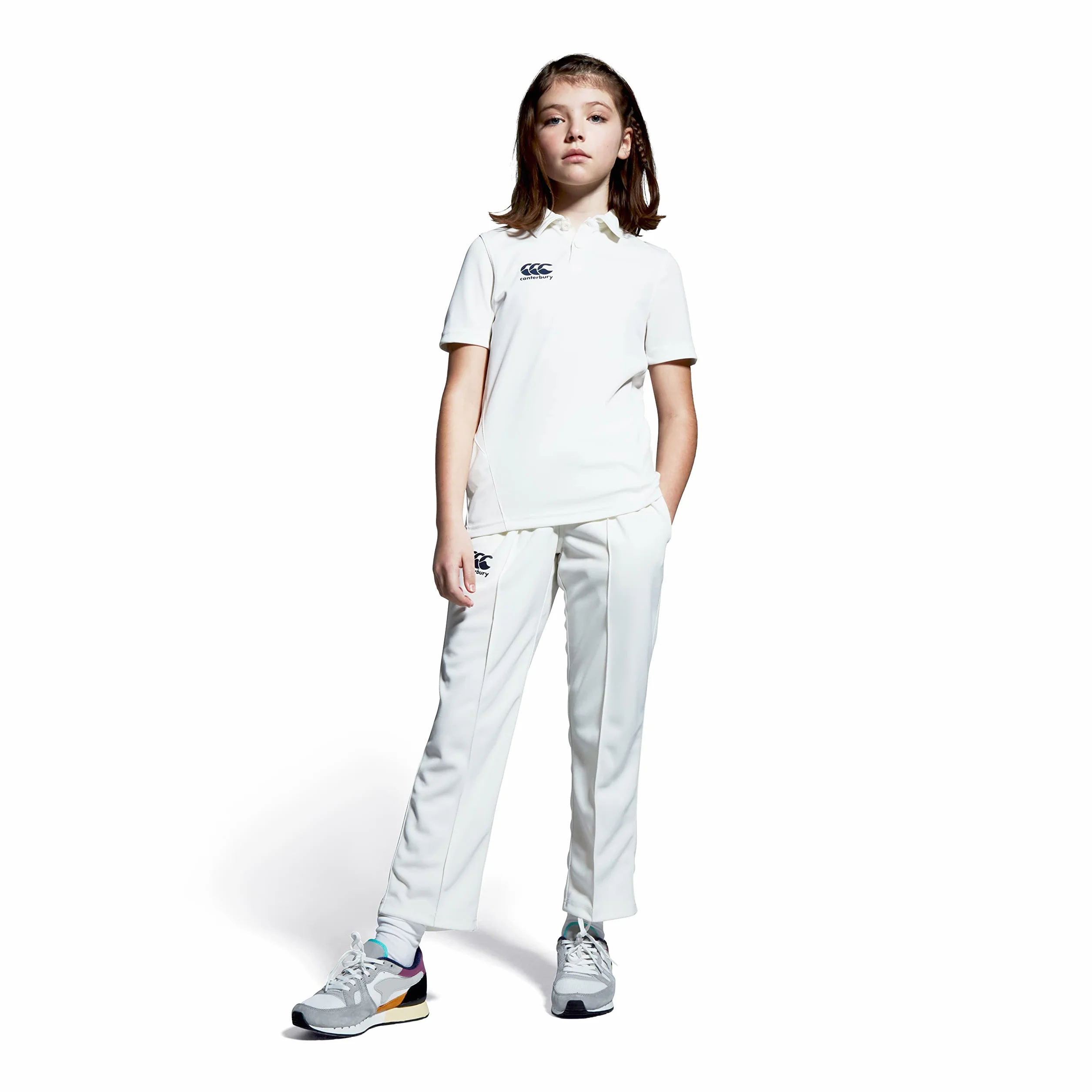 Canterbury Polo Shirt | Cricket Whites | Moisture Wicking Camisa de Polo Unisex Junior