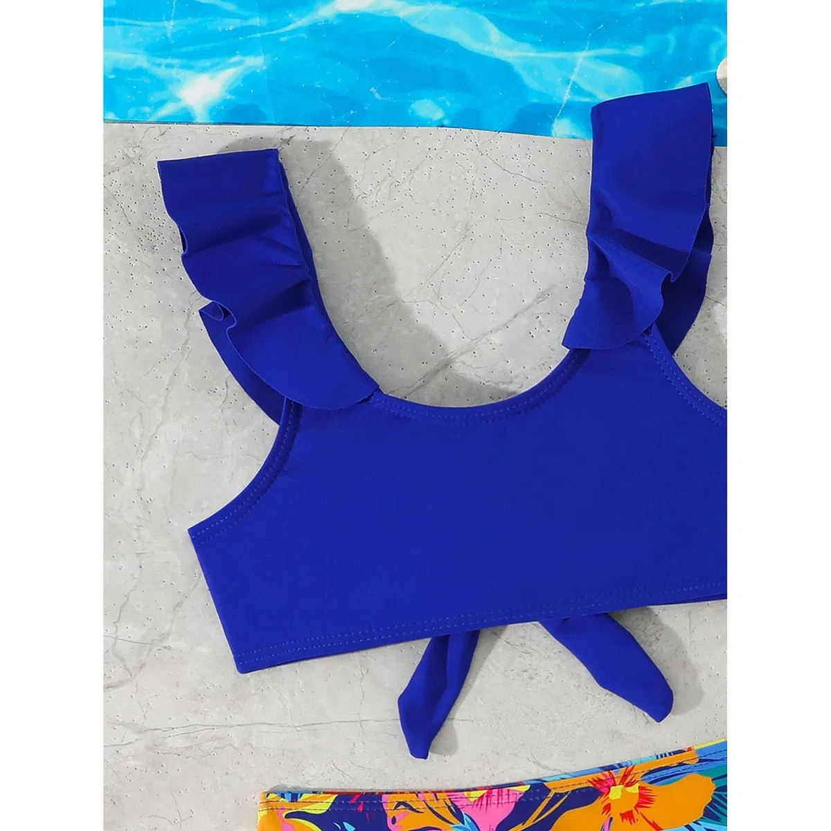 Traje de baño para niña, traje de baño de dos piezas para niñas con protección 50+, bañador para playa, piscina