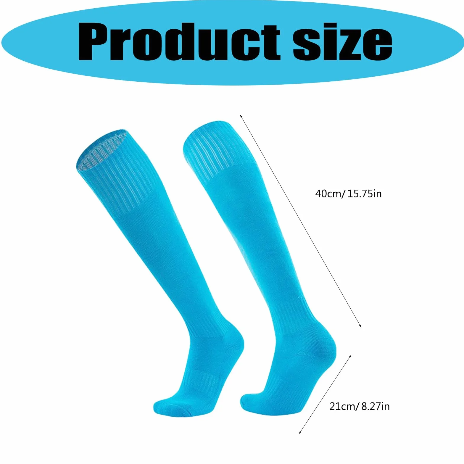 Medias para mujer, calcetines de fútbol para mujeres, hombres, niños y niñas, calcetines de béisbol, prácticos, color sólido, calcetines atléticos, hasta las rodillas