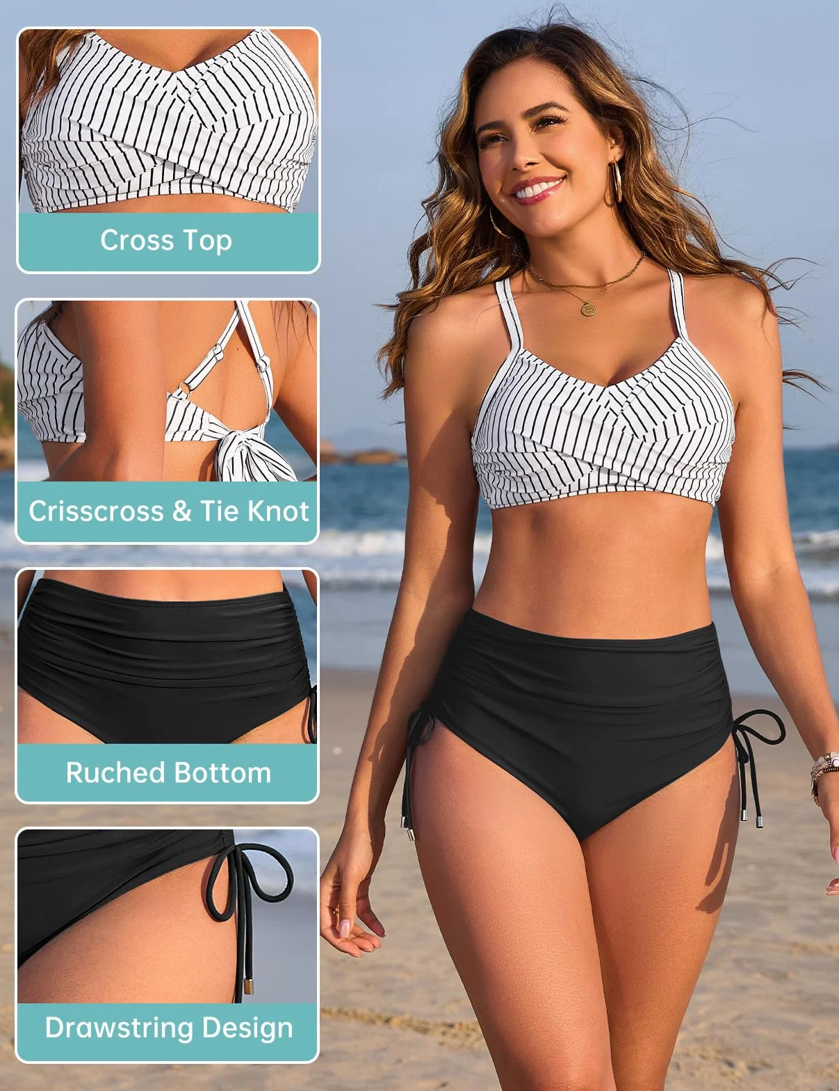 Bikini Mujer Push Up Traje de Baño Sexy 2 Piezas