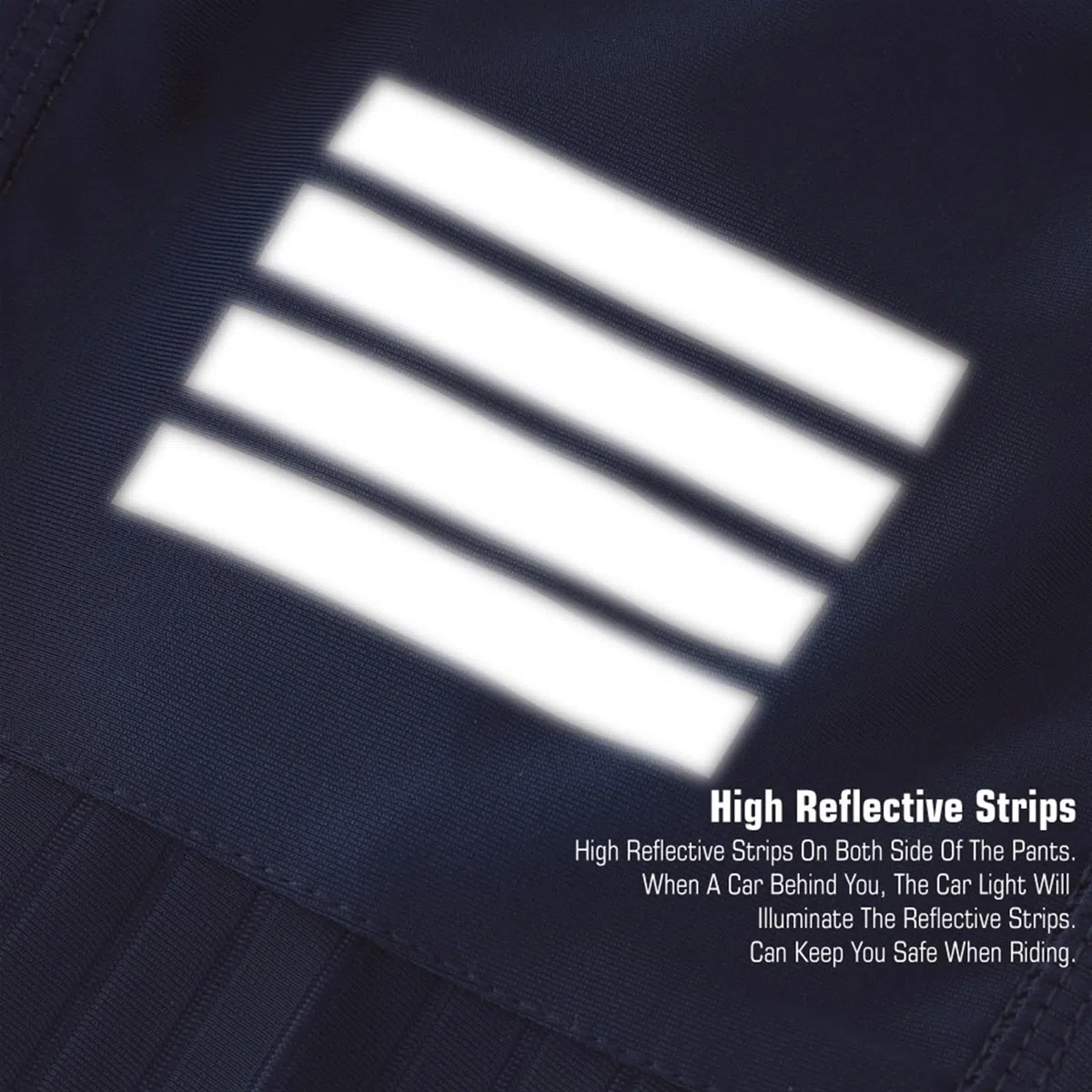 Largo Culote Ciclismo Pantalones Largos de Ciclismo for Hombre, Pantalones Reflectantes con Almohadilla de Gel for otoño, Pantalones Transpirables con Bolsillo Trasero Adecuado para Hombres