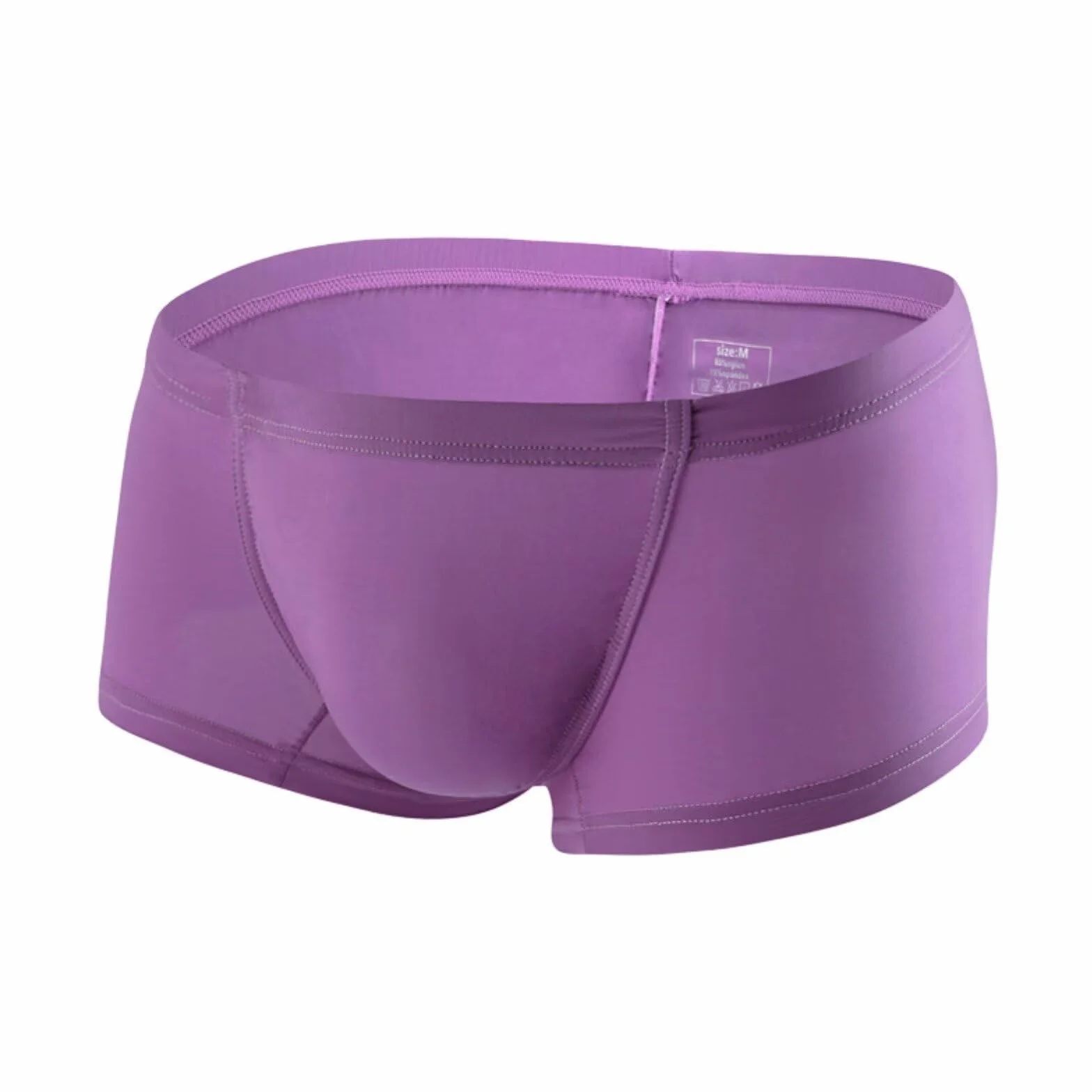 Pantalones cortos para hombre, calzoncillos bóxer de seda de hielo transpirables