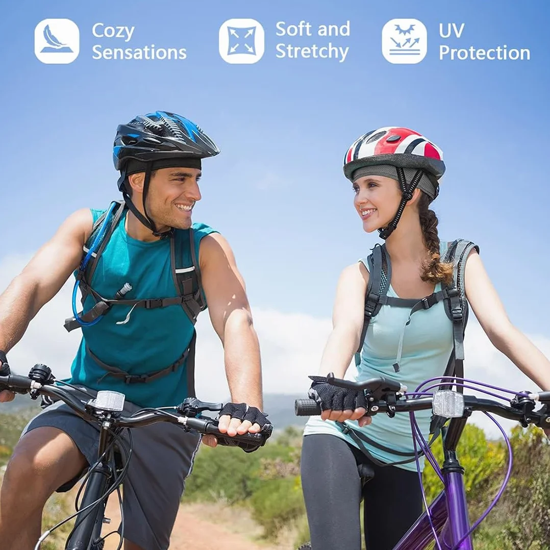 Gorro Bajo Casco Ciclismo Hombre Bandana Protección UV Sotocasco Bici Verano para Casco de Bicicleta