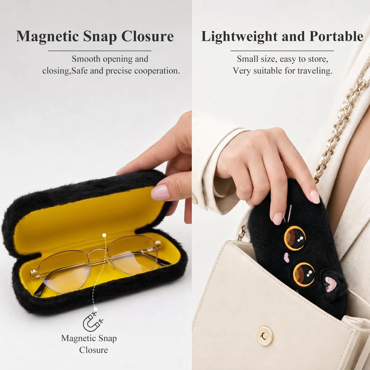 Funda para gafas infantil con cierre magnético