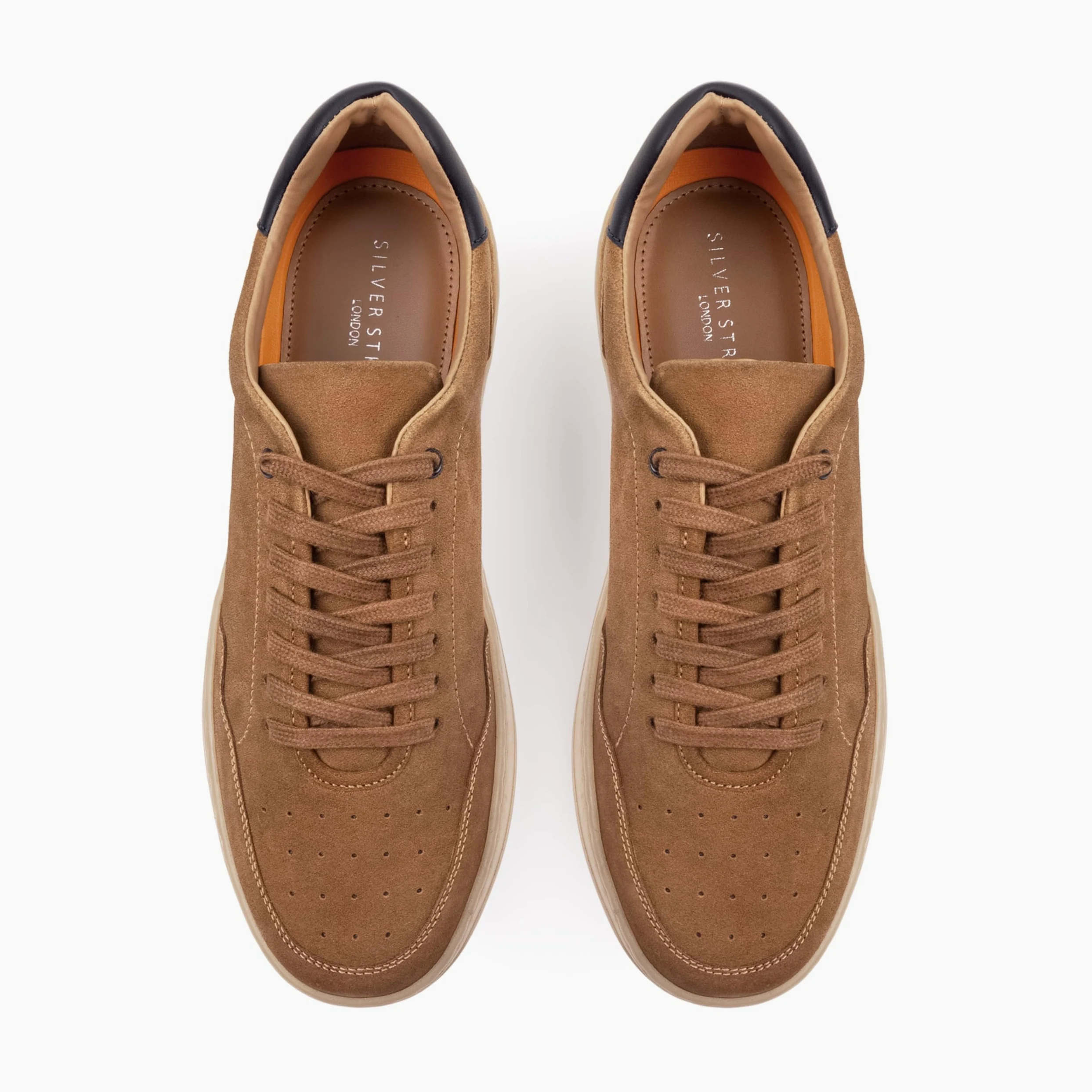 Silver Street London Lucano - Zapatillas deportivas clásicas de piel de ante para hombre, extra acolchadas, cómodas, para hombre