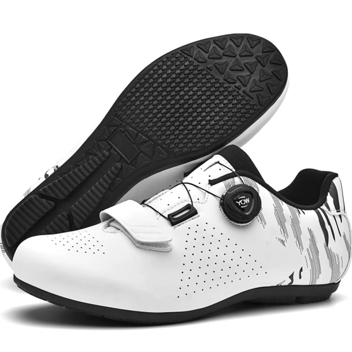 Zapatillas Ciclismo Sin Calas Hombre Mujer con Suela de Goma | Ligeros Respirables Antideslizantes para Deportes al Aire Libre