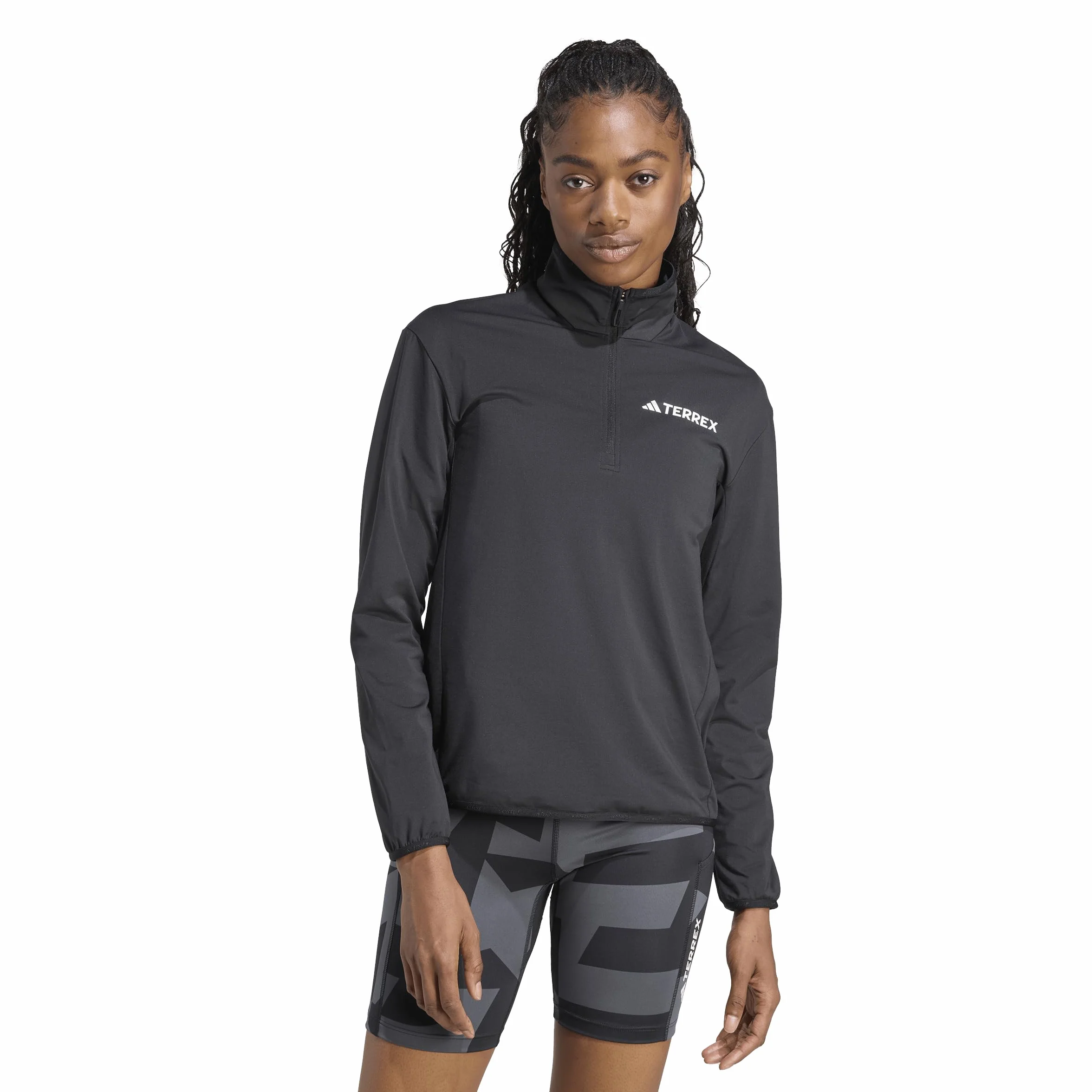Adidas Mujer Terrex Multi CLIMAWARM Half Zip Tech Fleece Jacket