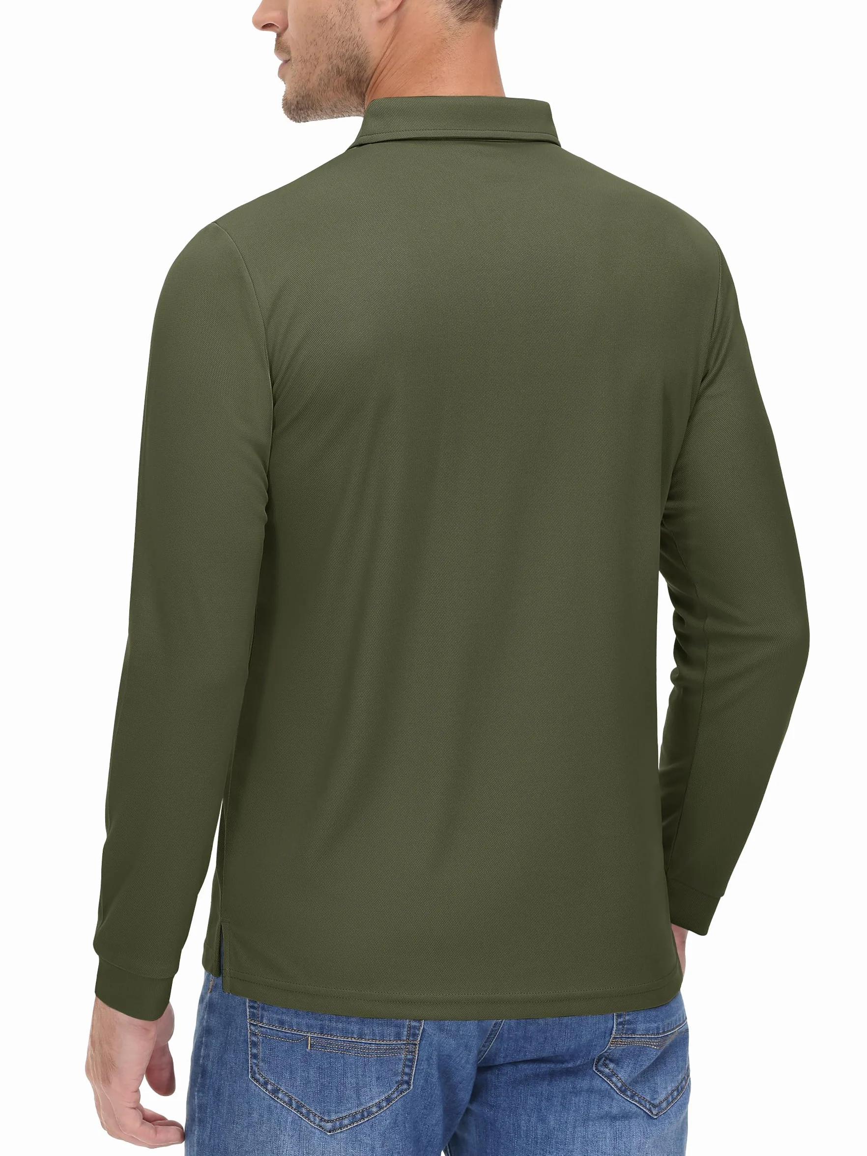 Cavva Polo manga larga transpirable secado rápido camiseta funcional deportiva tenis