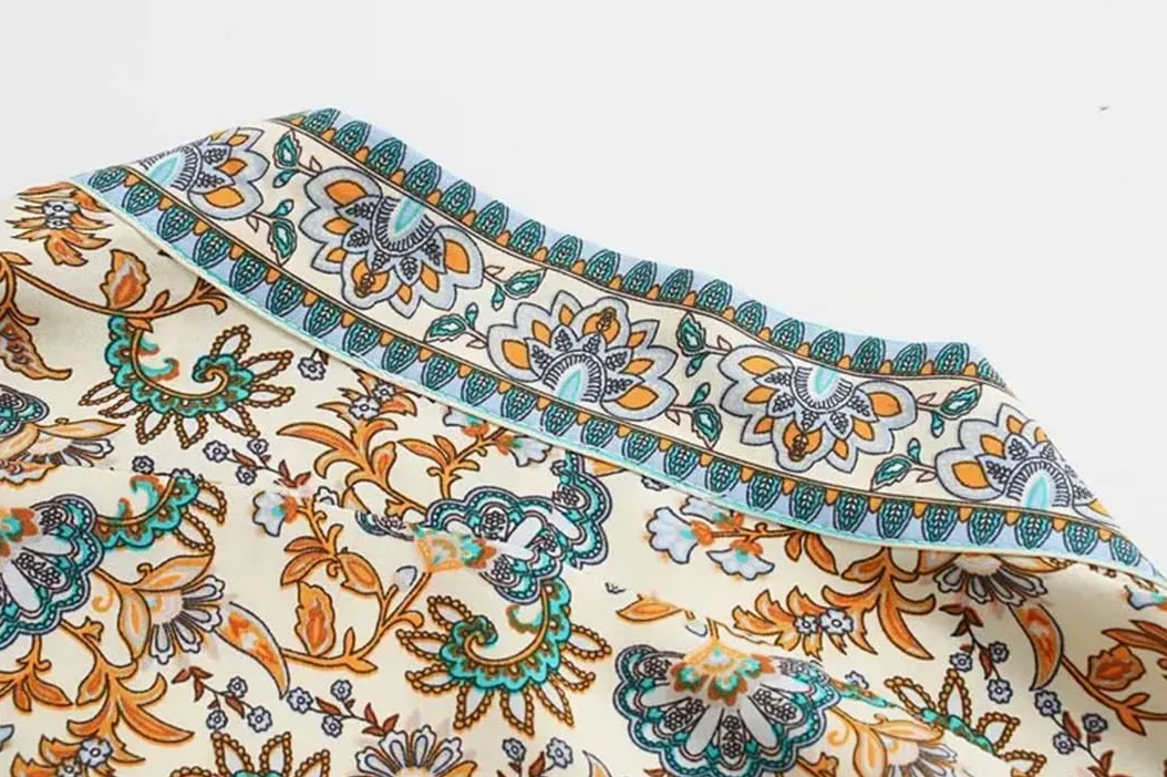 Disimlarl Kimono bohemio con estampado floral para mujer, manga murciélago, rayón, playa, cuello en V, fajas para bikini