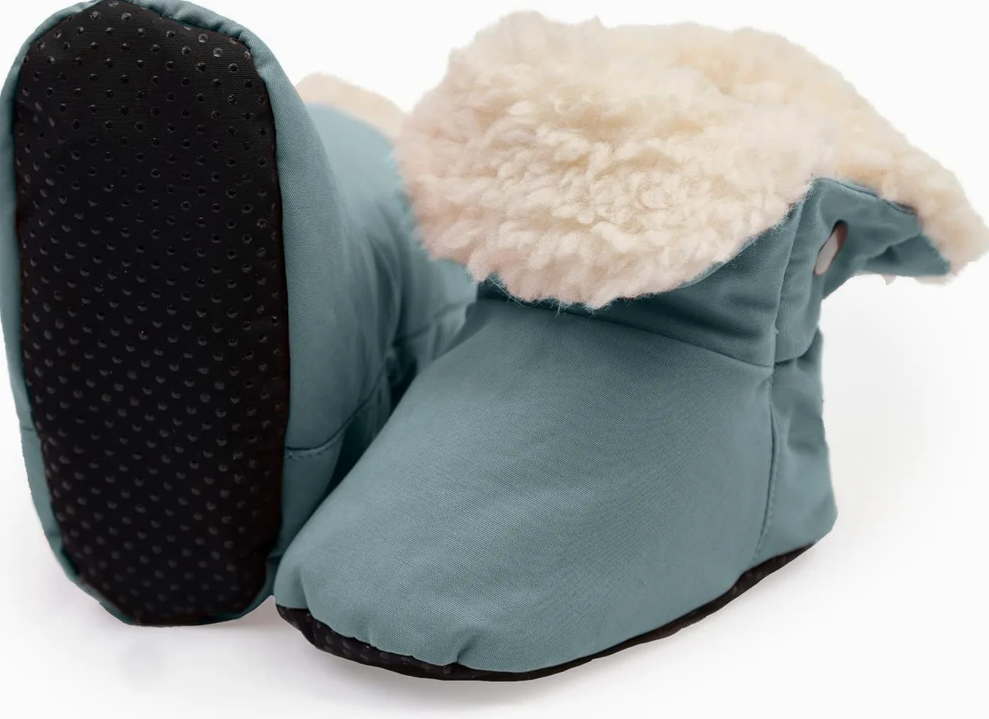 7 A.M. 7AM Enfant Benji Baby Booties - Waterproof kids Snow Boots for Baby Girls & Boys, Plush Lined Baby Winter Walking Shoes, Anti-Slip Soles Kids Snow Bootie Slippers for Winter