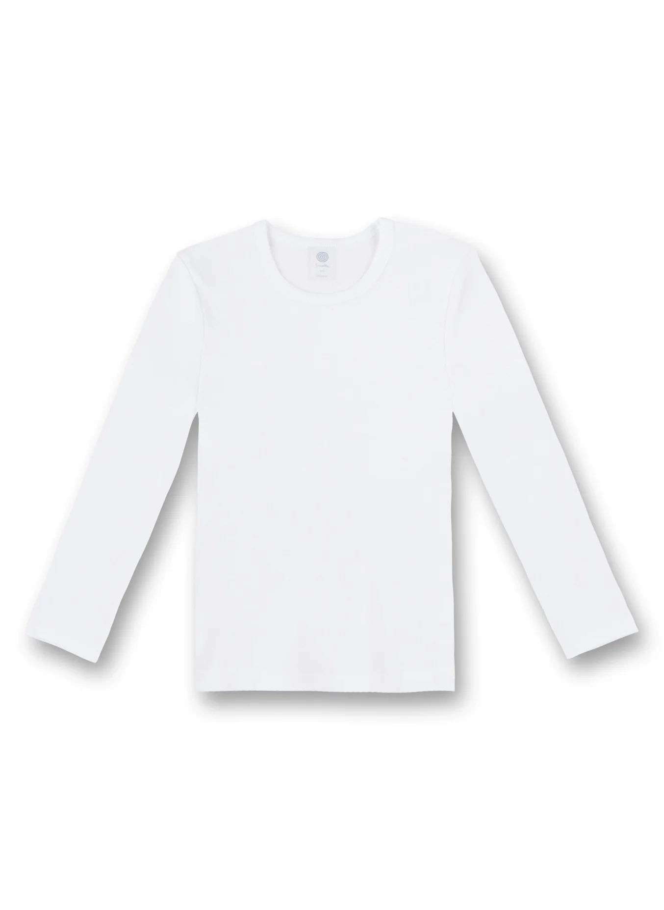 Sanetta Unisex Niños Niñas Camiseta del Chaleco del Brazo de Manga Larga de algodón - Blanco