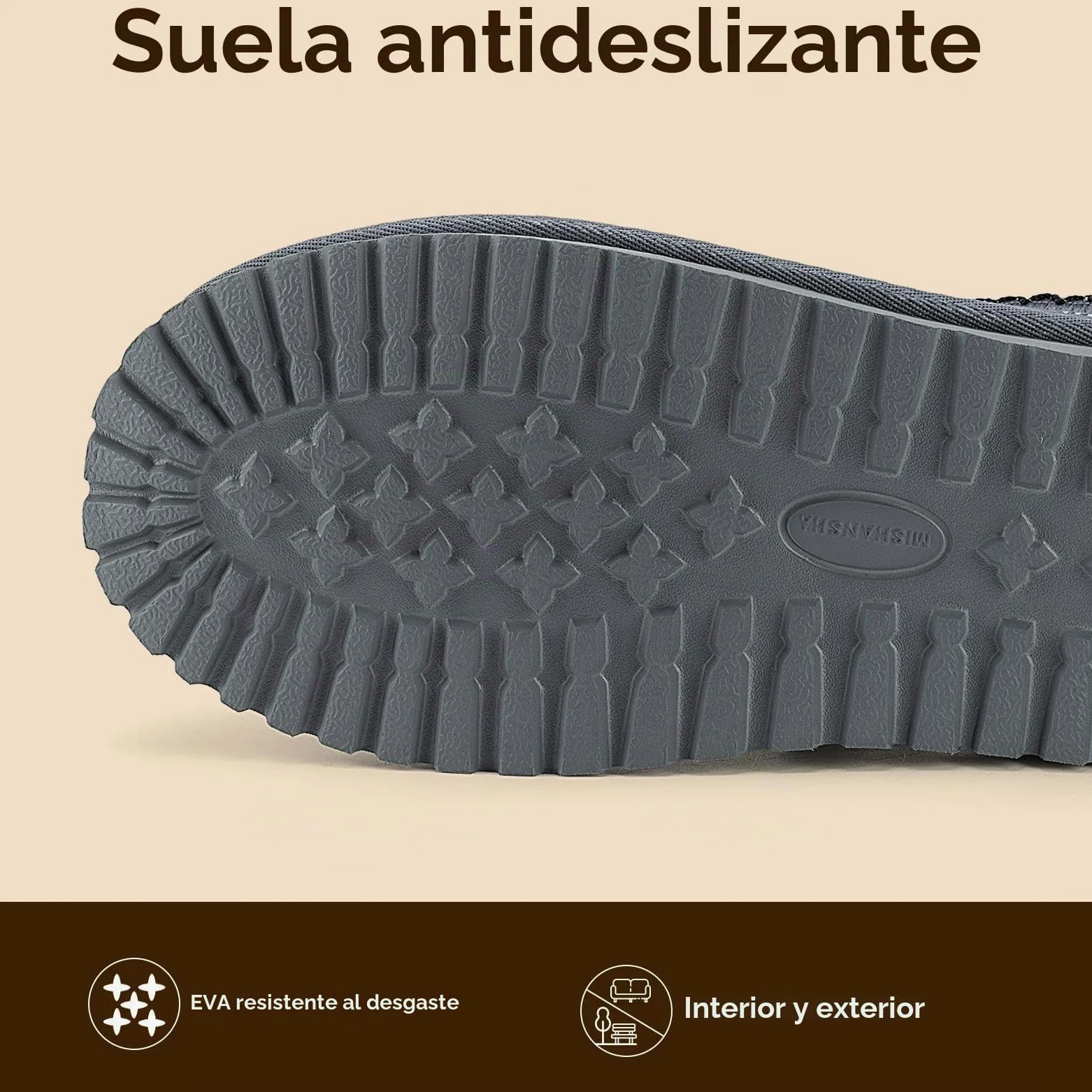 Mishansha Zapatillas Casa Mujer Invierno | Pantuflas de Peluche, Cálido, Antideslizantes
