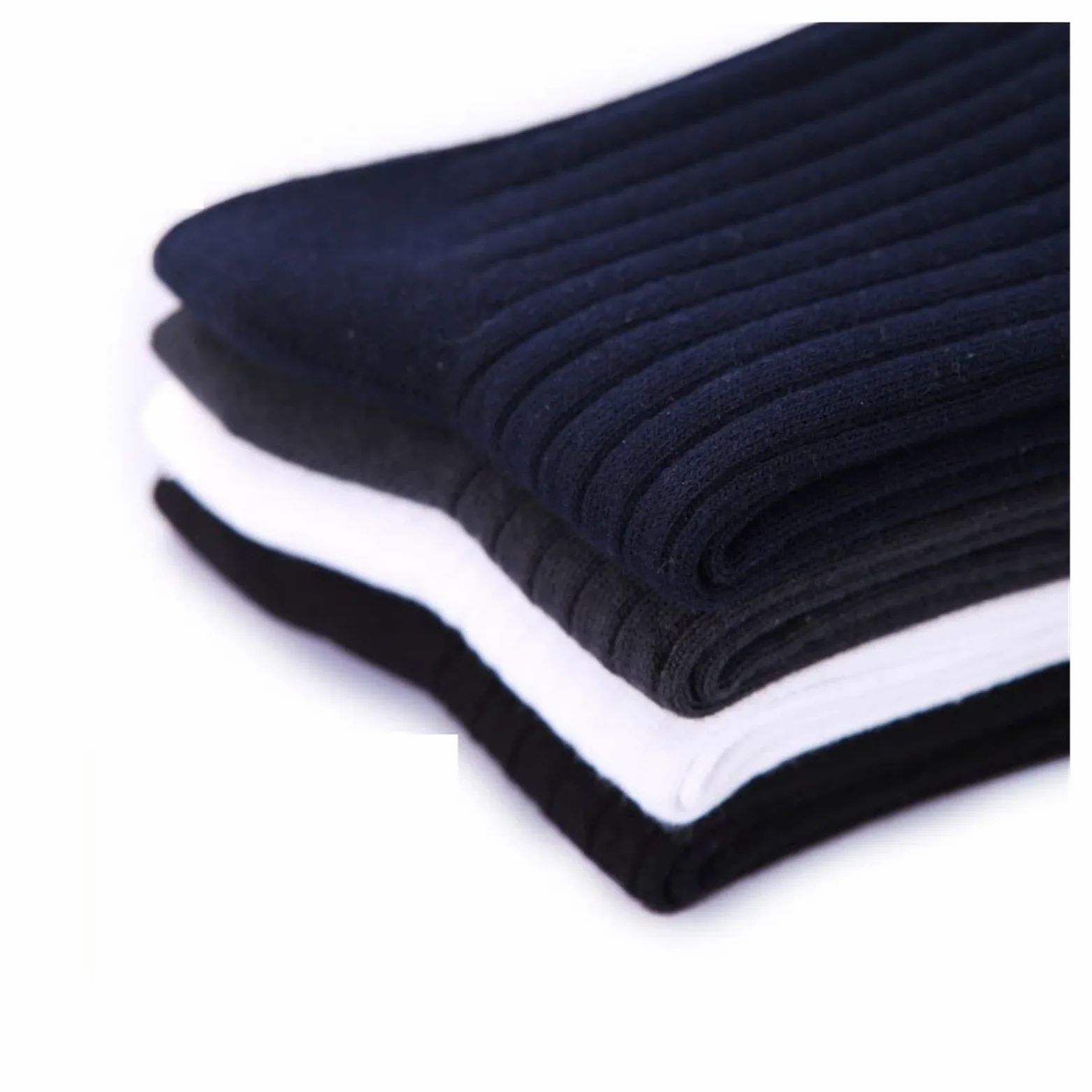 ZZSRJ 5 Pares de Calcetines for Hombres algodón Negro Blanco Calcetines de Negocios Medias de los Hombres (Color : White, tamaño : EU38-44 US6-11)