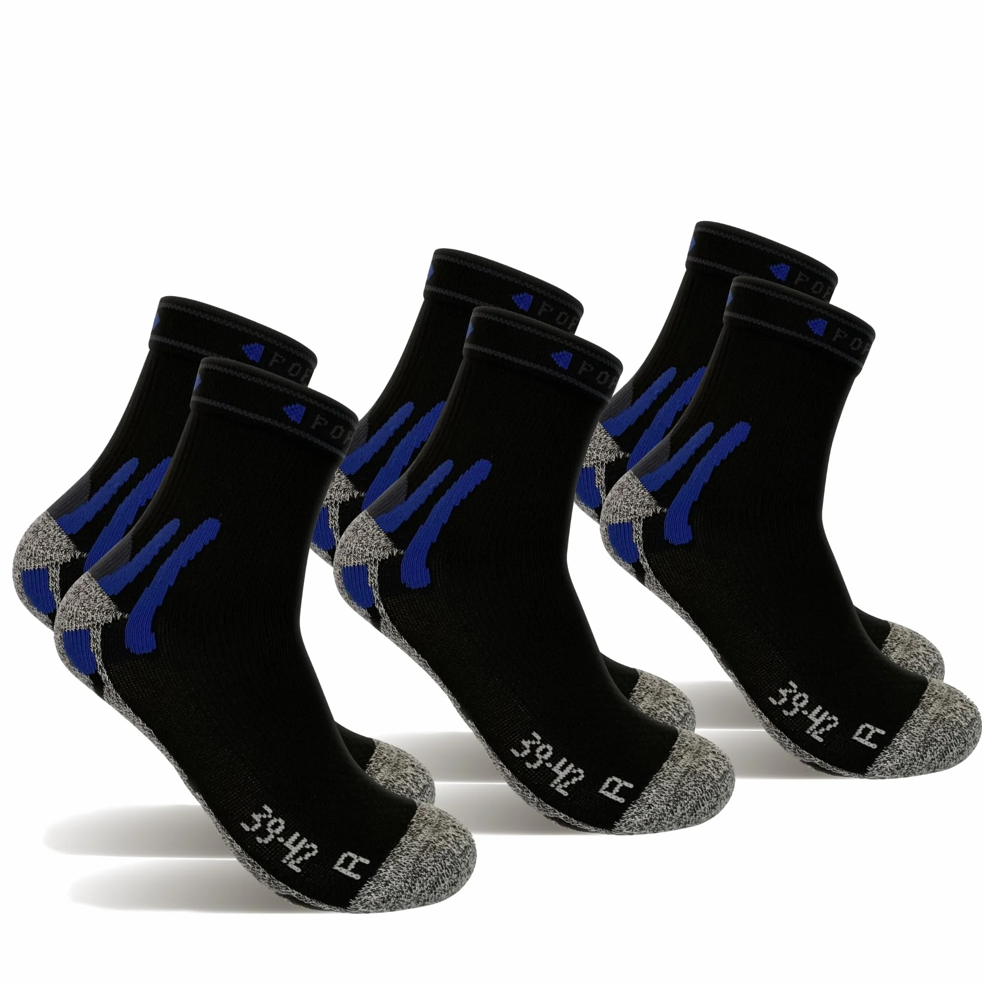 Calcetines Deporte Hombre Mujer Algodón COOLMAX Ciclismo Acolchado Mejorado