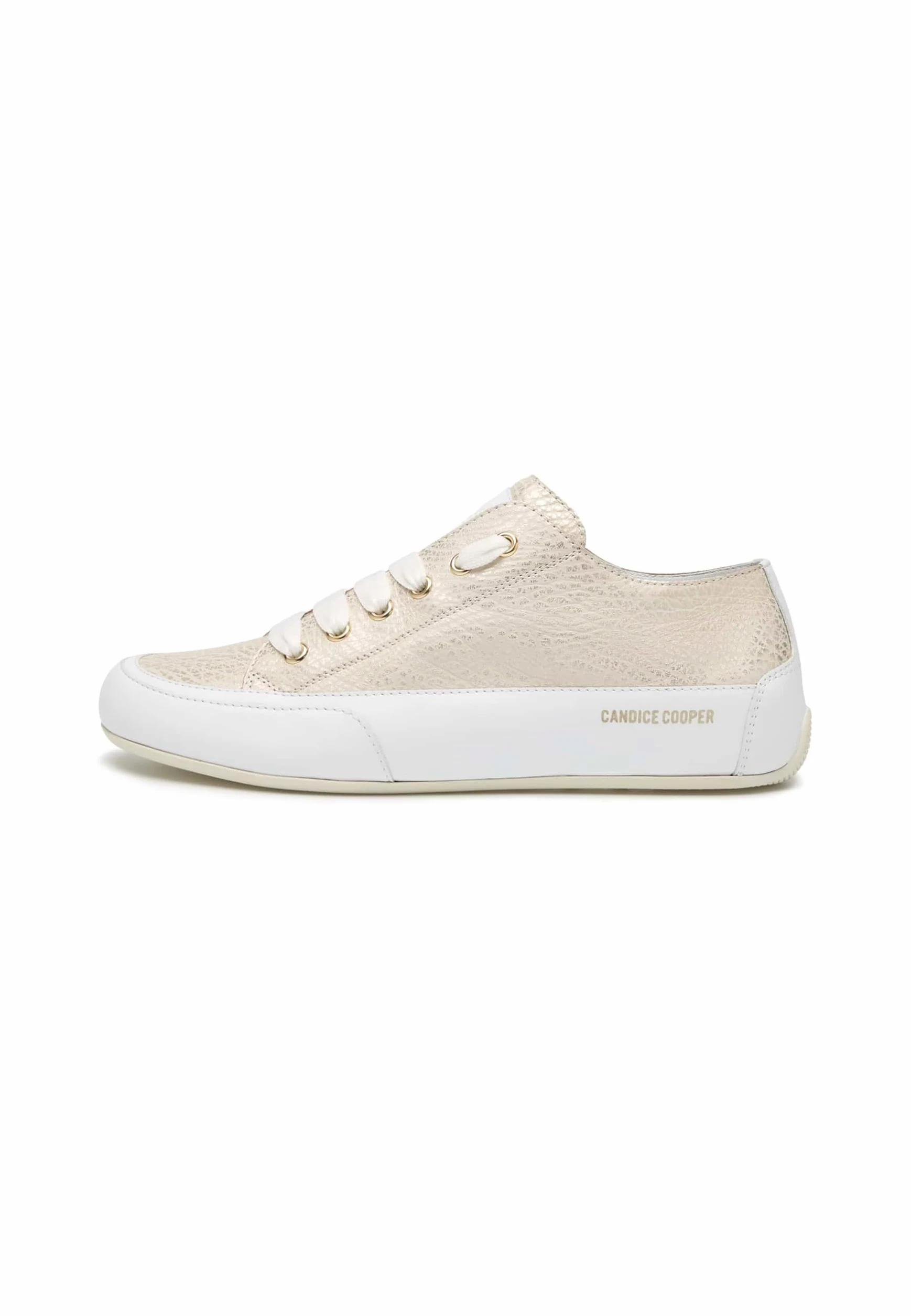 Candice Cooper Rock Chic S-Zapatillas Deportivas de Piel-Blanco