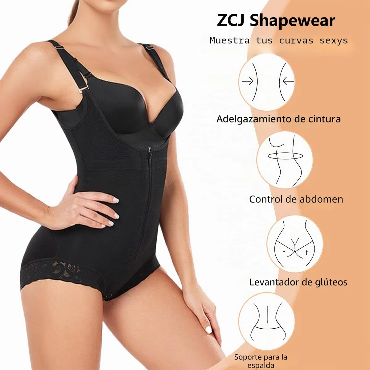Faja Reductora Mujer Colombiana Cinturilla Reloj de Arena Postparto Postquirúrgica Moldeadora con Soporte Lumbar Corsé Reductor Abdomen