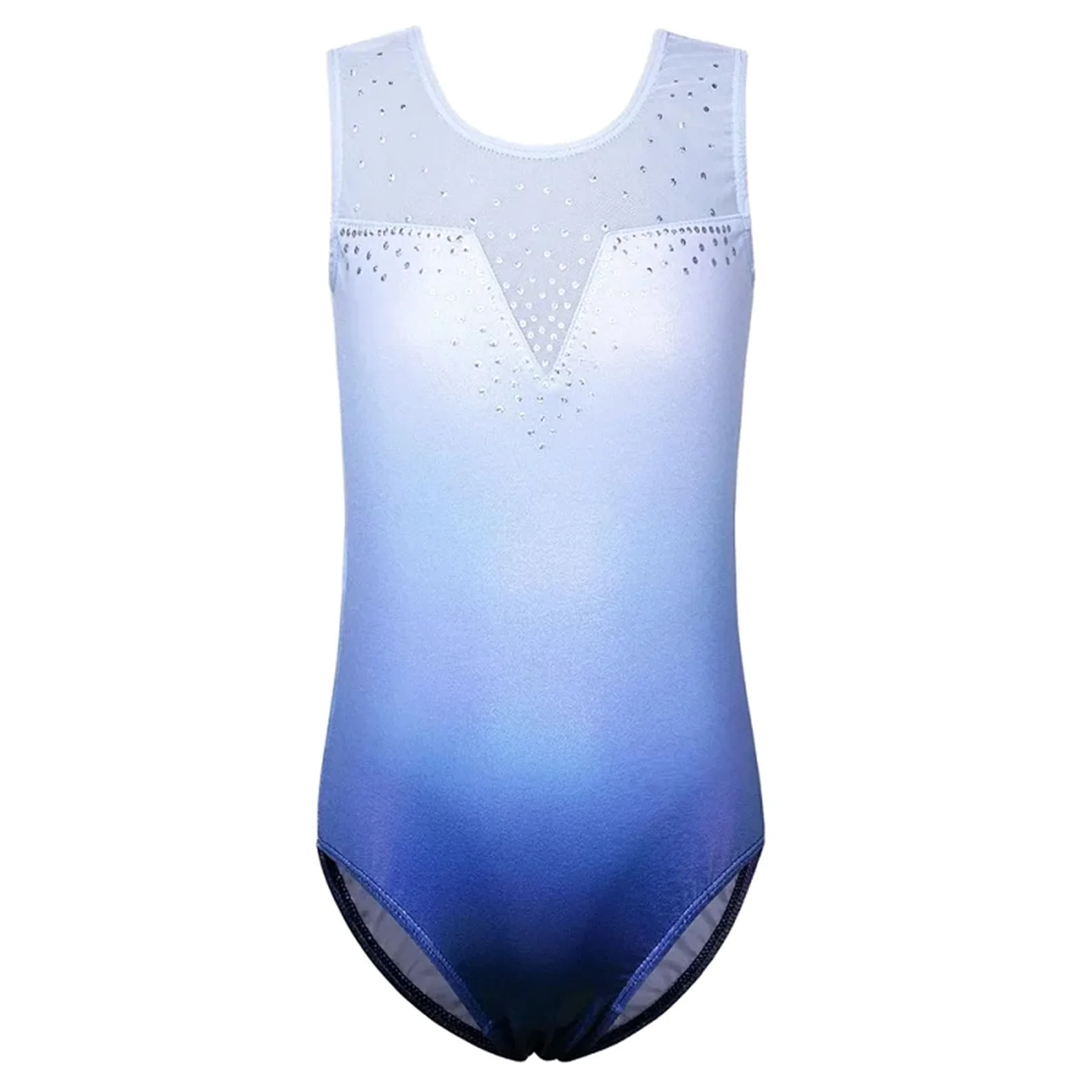 Maillots de Gimnasia Leotardos for niñas pequeñas for gimnasia Ballet malla sin mangas lentejuelas danza leotardo niños atleta deportes mono para Niña (Color : B172 sequin Blue, Size : 8A)