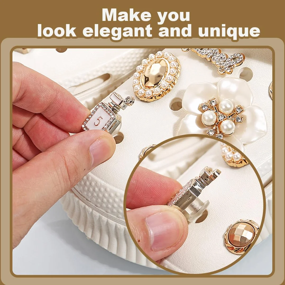 32 adornos para zapatos con diamantes de cristal, accesorios para zapatos DIY, diseño de flores, accesorios brillantes con diamantes de cristal, para cumpleaños de mujeres y niñas.