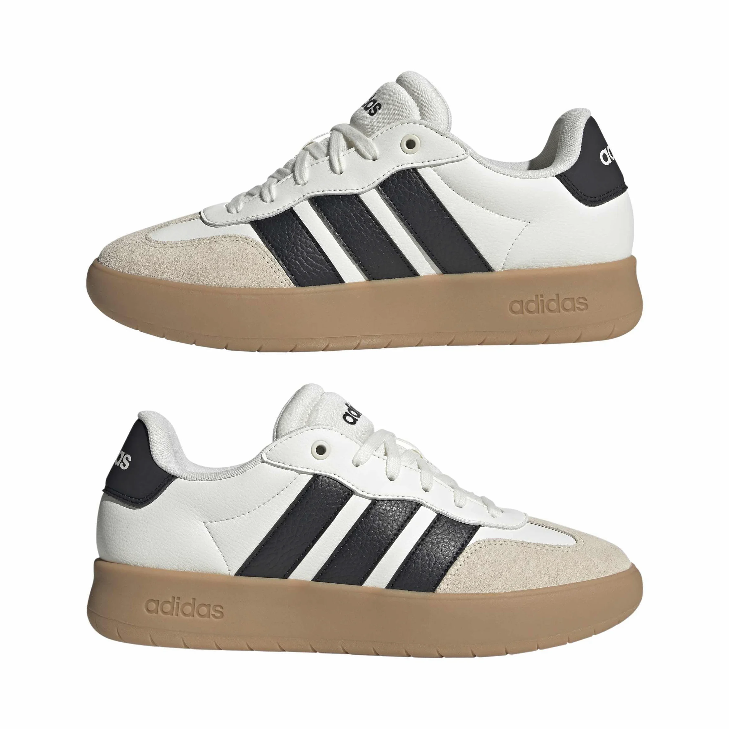 adidas Hombre Barreda Shoes, Off White/Core Black/Gum 3, 48 EU