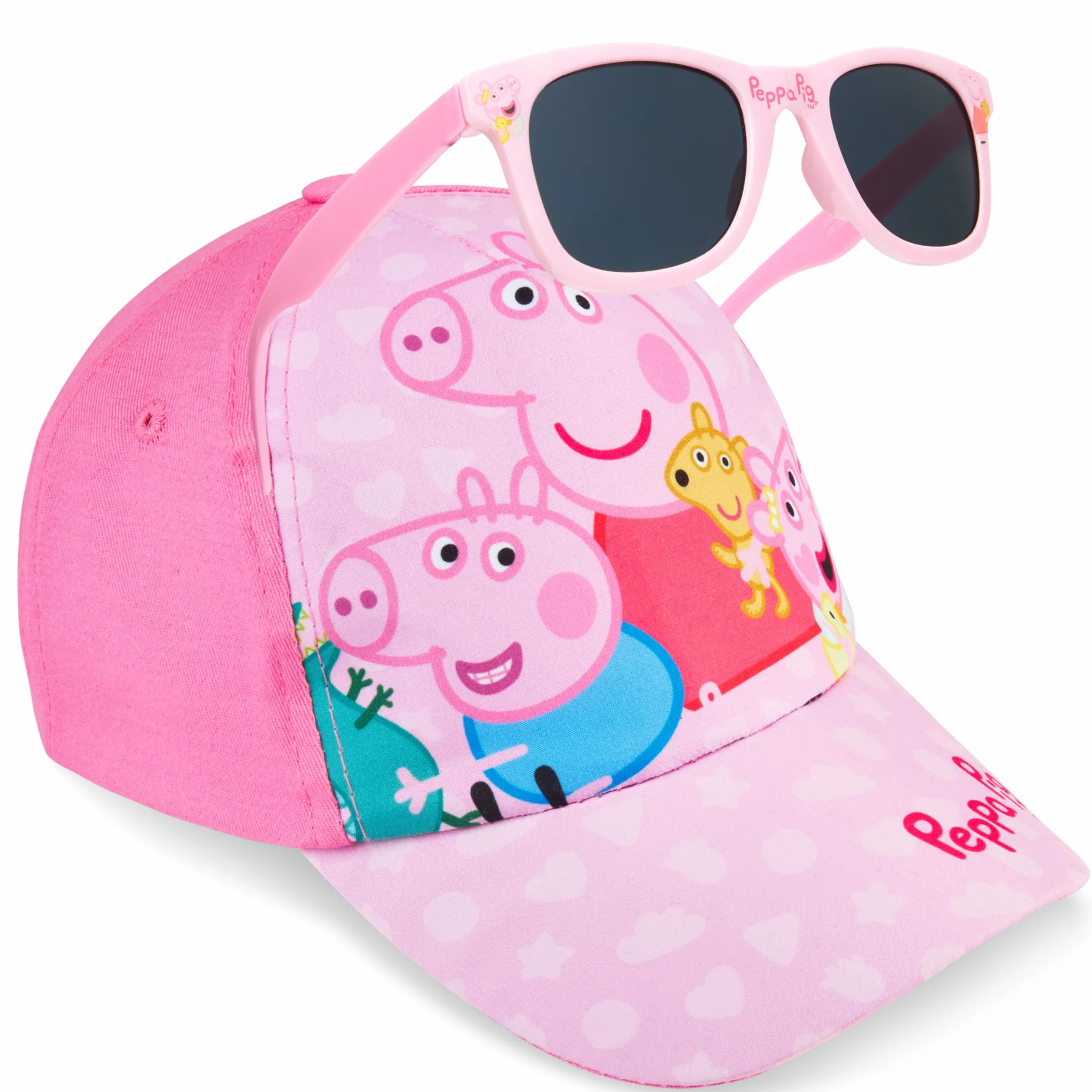 Gorra Niña Ajustable con Gafas de Sol UV400 Paw Patrol Peppa Pig Accesorios Verano