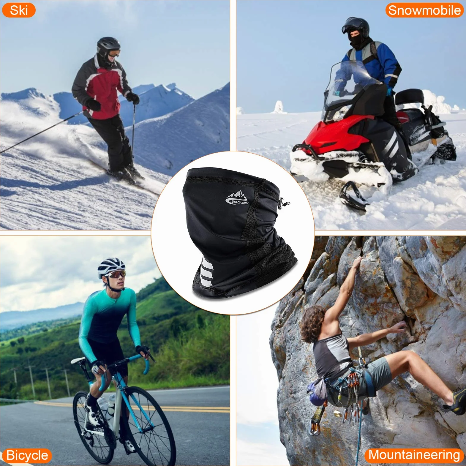 Braga Cuello Hombre Invierno Impermeable Bragas Moto Braga Termica Mujer Cuello Calentador de Cuello Elástica Polainas Polar Mascarilla Cuello para Deporte Esquí Ciclismo Correr Senderismo Caza