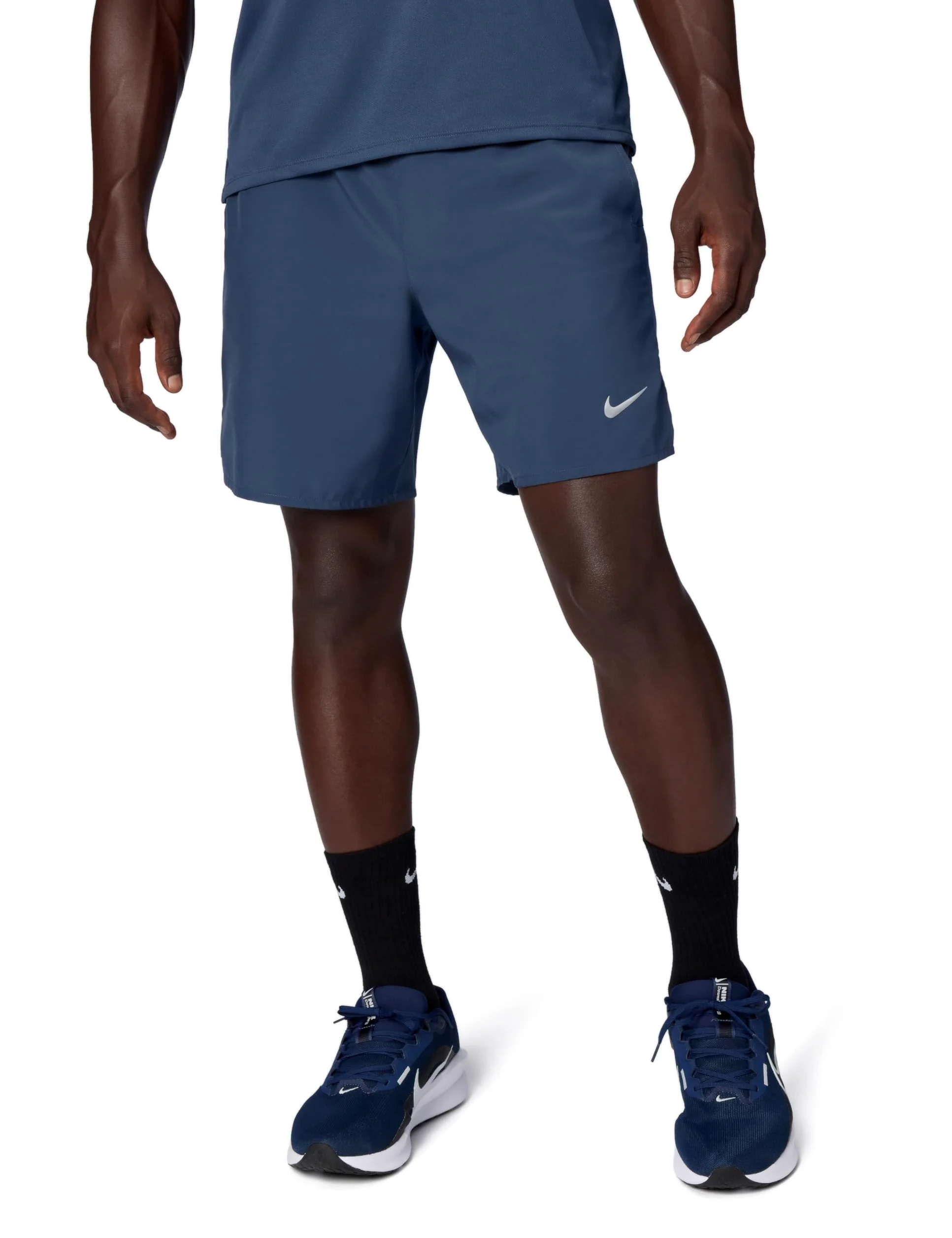 Nike Challenger Pantalón Corto De Running Dri-Fit De 18 Cm con Malla Interior - Hombre, Thunder Blue/Reflective Silv, DV9359-437, S