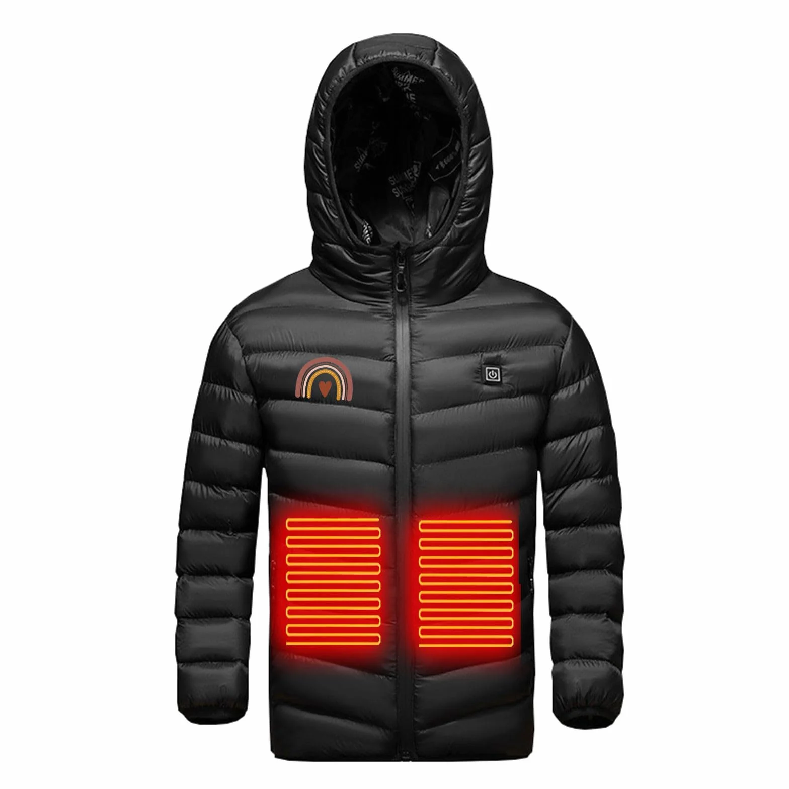 YAOJIWANG NiñOs Chaqueta Calefactable Chaleco Grueso, Ropa Deportiva, USB Chaquetas Calefactables Abrigos Para Acampar, Esquí, Chaleco Calefactor EléCtrico Usb, Chaquetas, Abrigo Lavable