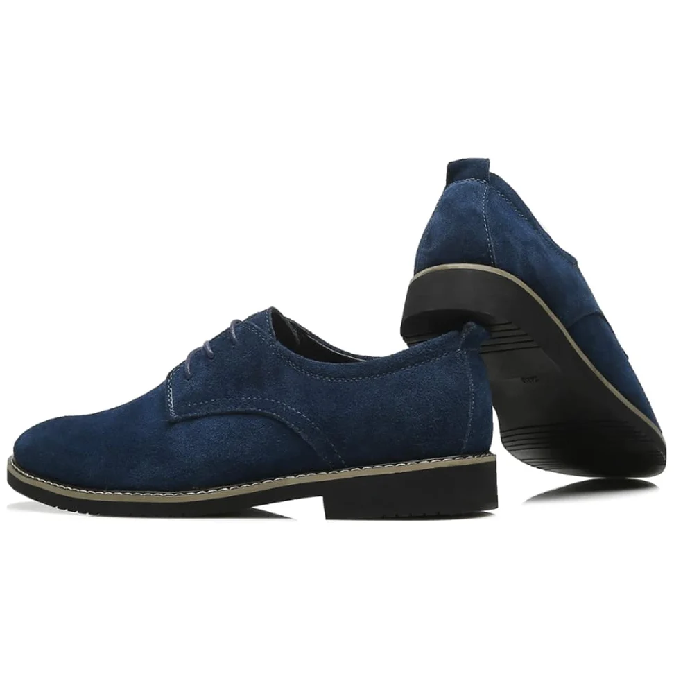 Zapatos Oxford de ante para hombre, estilo clásico británico, mocasines con borlas para uso casual y de negocios, suela suave para conducir