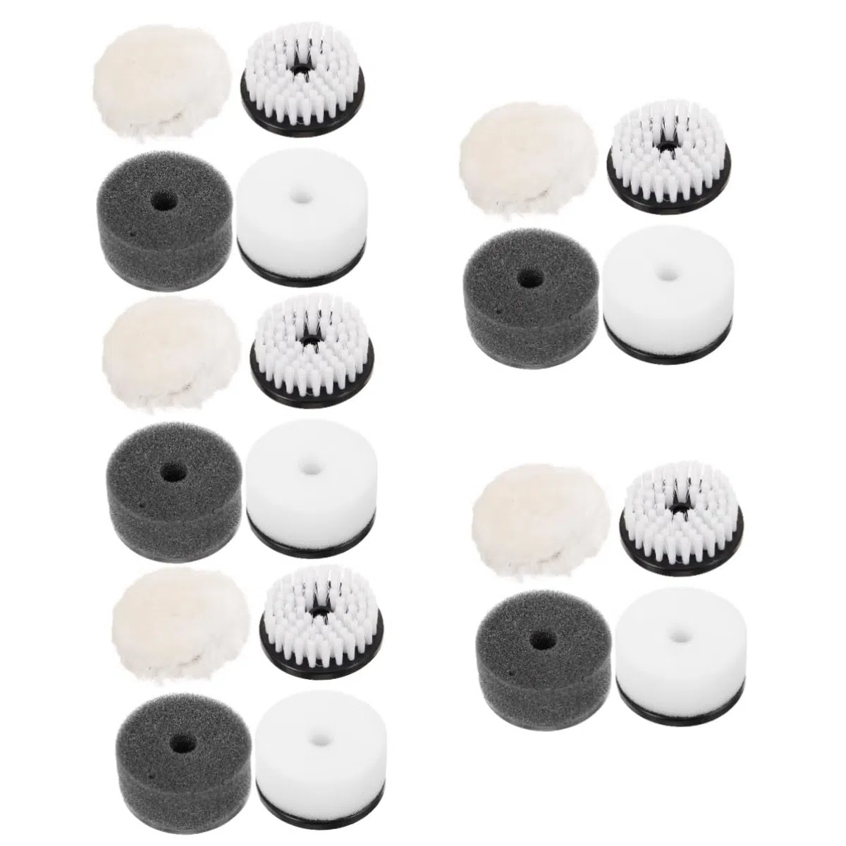Healeved 5 Series Cepillo para Pulir Juego De Cepillos para Quitar El Polvo Limpiador Betún para Zapatos Almohadillas para Pulir Abrillantador para El Cuidado Limpieza 4 Piezas x 5