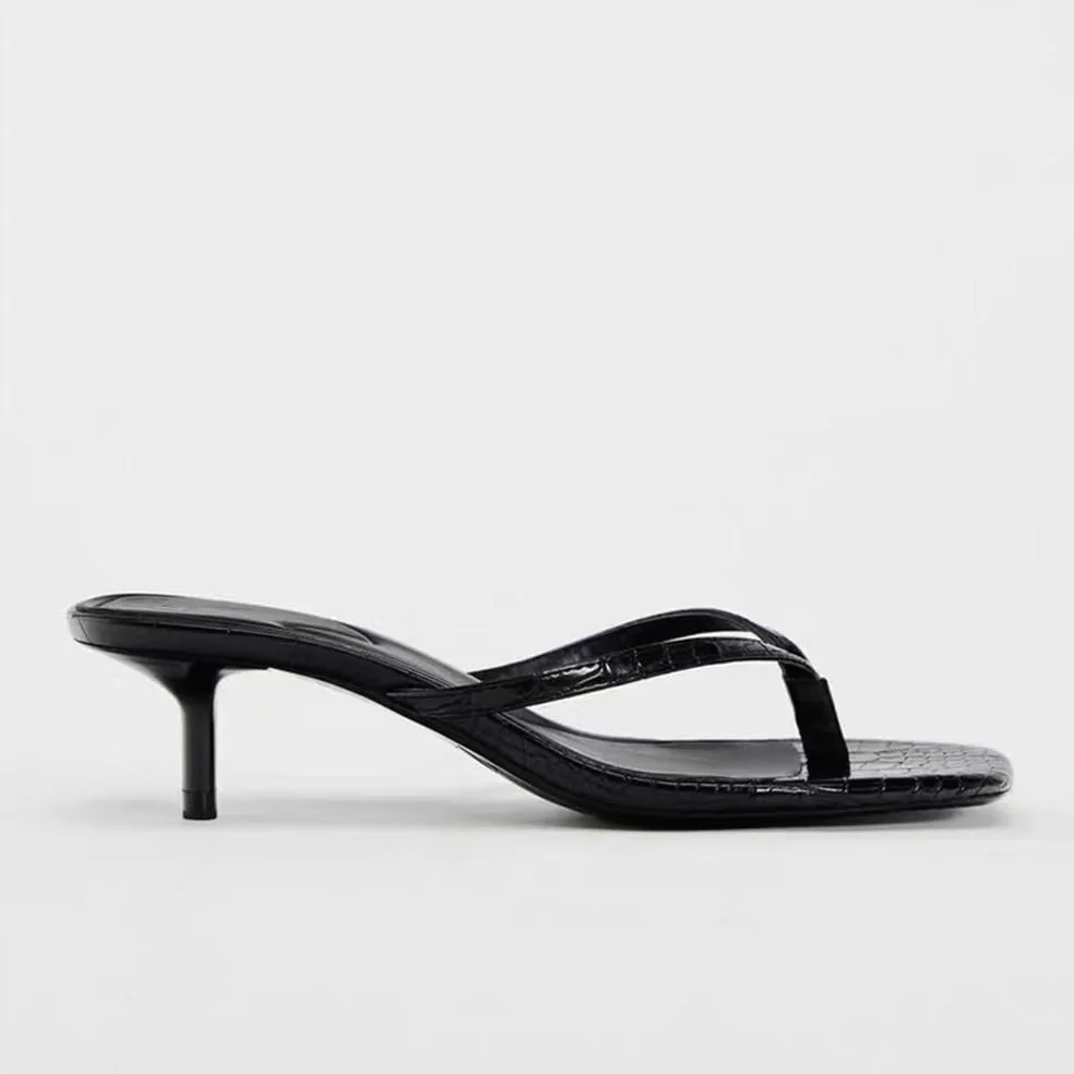 Sandalias de tacón Miami Kitten para mujer, cuadradas, puntera abierta, sandalias de tacón con espuma viscoelástica para mujer