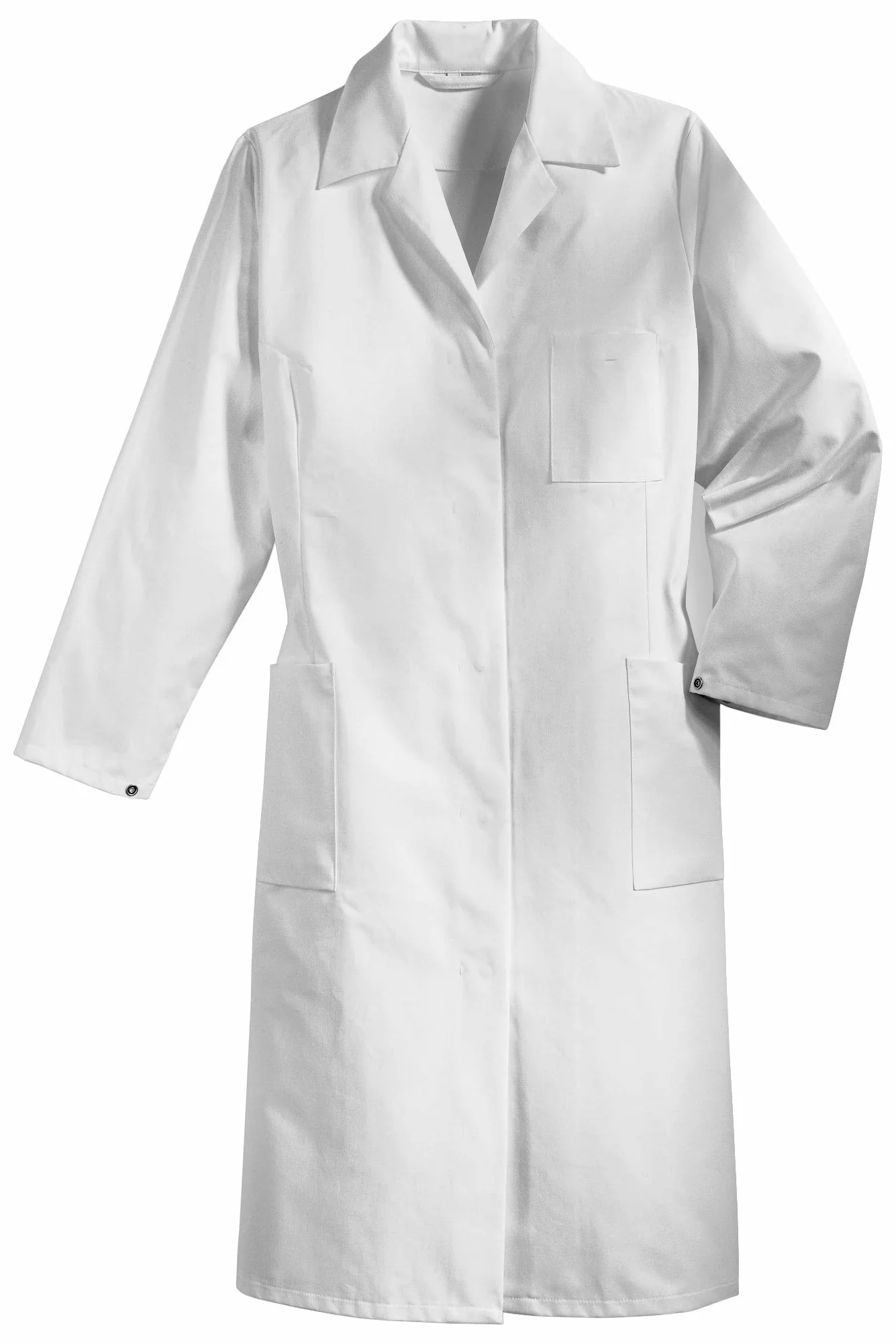 Uvex 239 Abrigo de trabajo para mujer - Abrigo blanco de laboratorio para mujer, manga larga y corte entallado