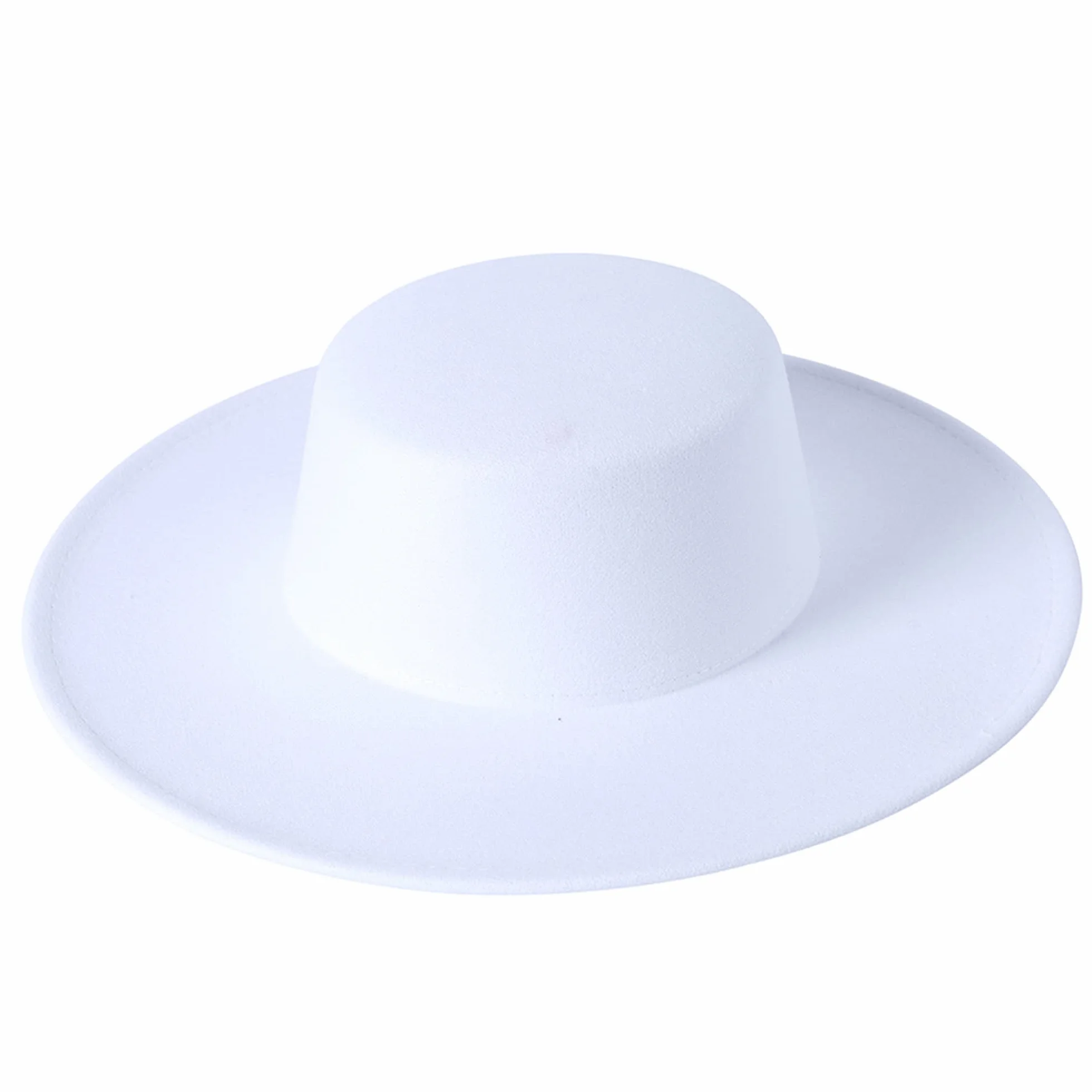 Sombrero de ala ancha para mujer, estilo formal, clásico, para barco, de fieltro, derby, iglesia