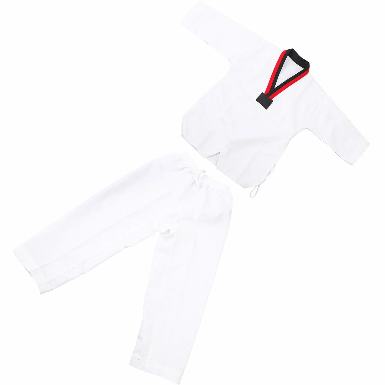 Uniforme Tradicional de Taekwondo Ventilado de Algodón Duradero para Entrenamiento de Artes Marciales (M)