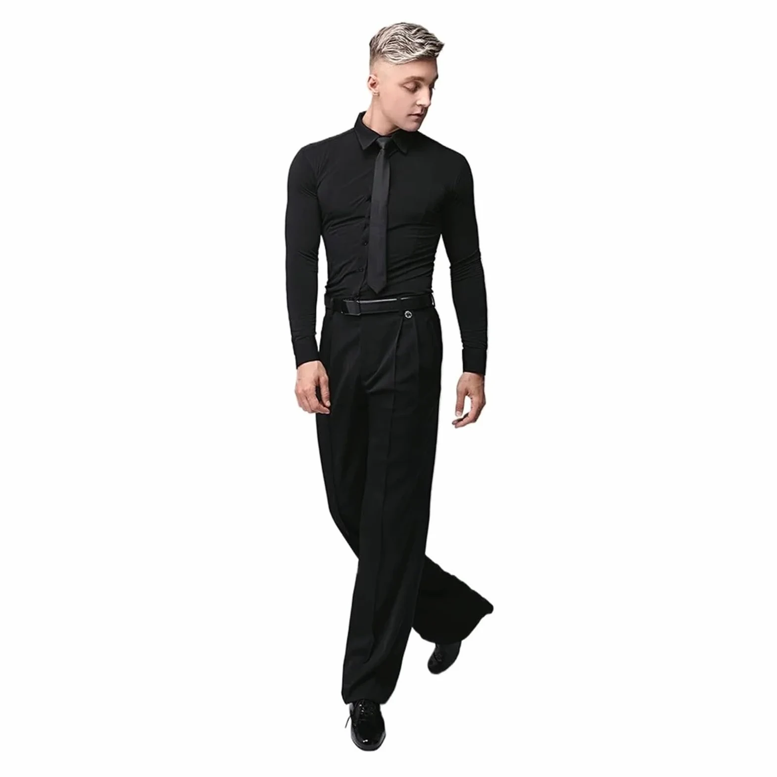 Pantalones de Baile Moderno for Hombre, Pantalones, Ropa Latino, Tango, for para Hombre, Salsa, Jazz, Danza